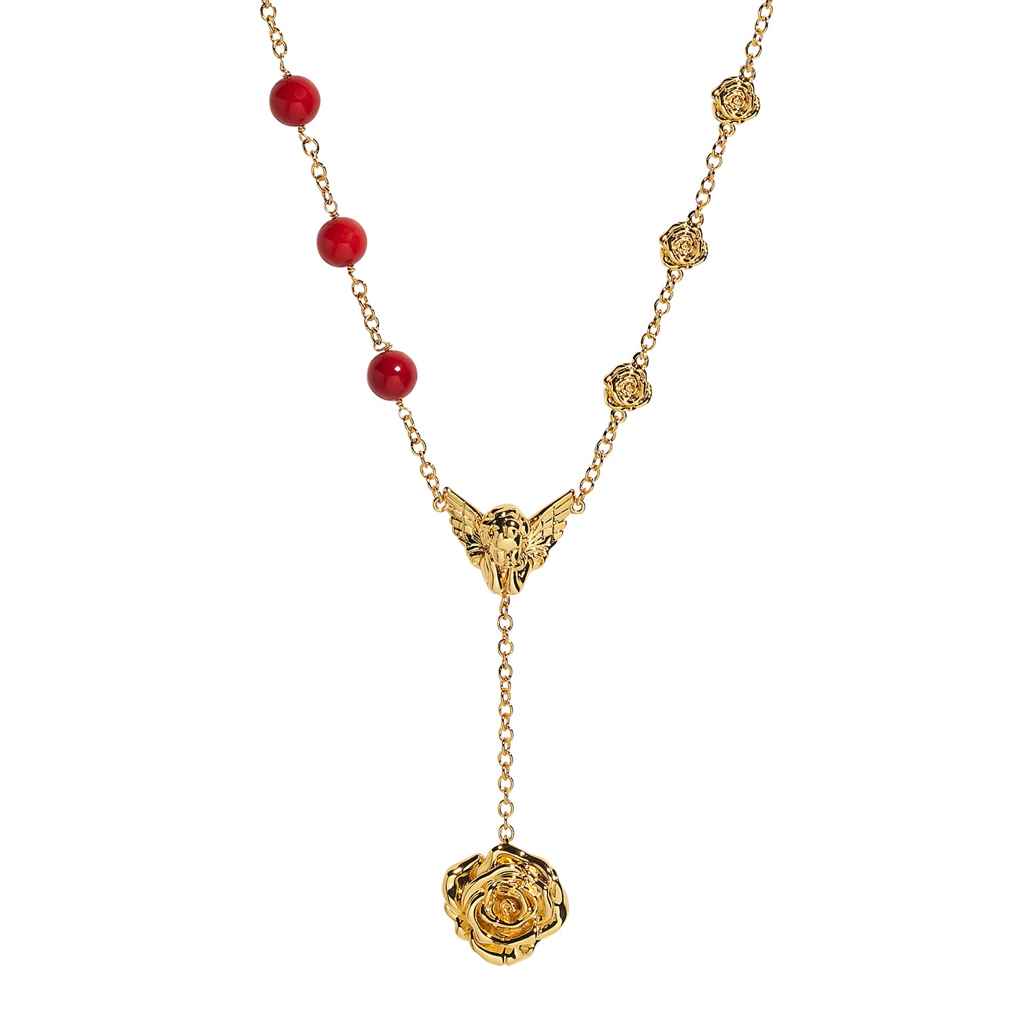 Ogé Jewelry Women's Red / Gold Fervor Necklace In Multi