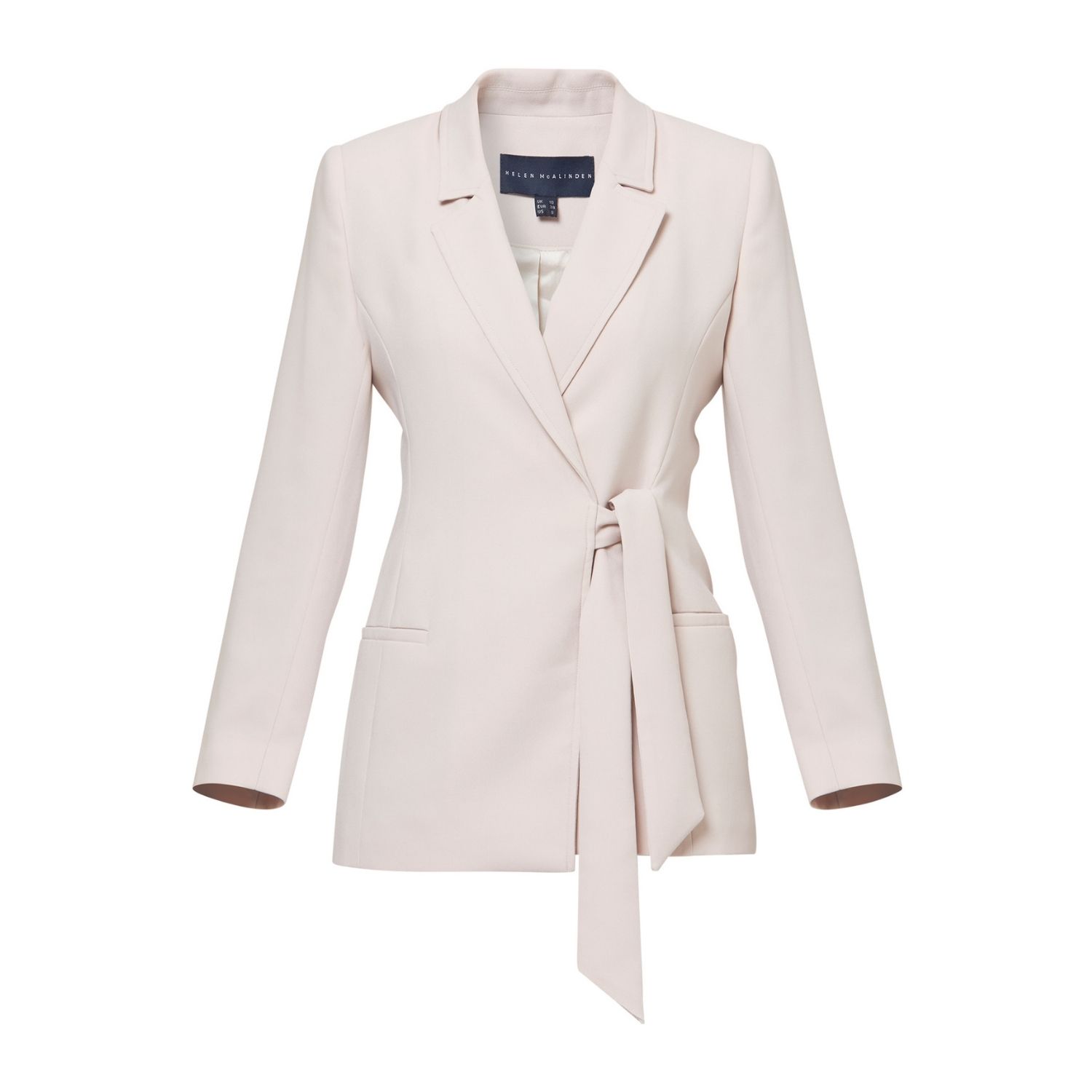 Women's Neutrals Laura Natural Pearl Tie-Blazer | Extra Small | Helen Mcalinden