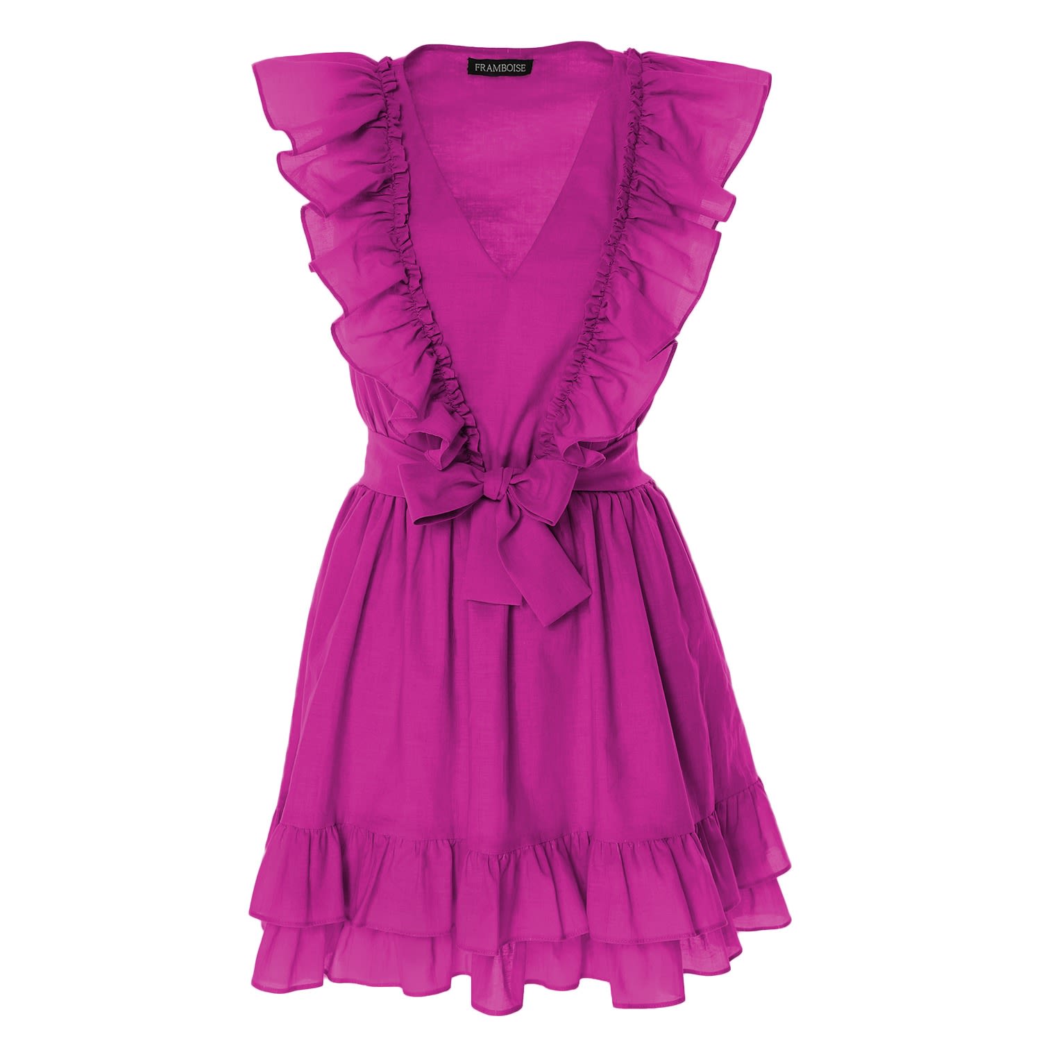 Framboise Women's Pink / Purple Maeve Short Fuchsia Dress In Pink/purple