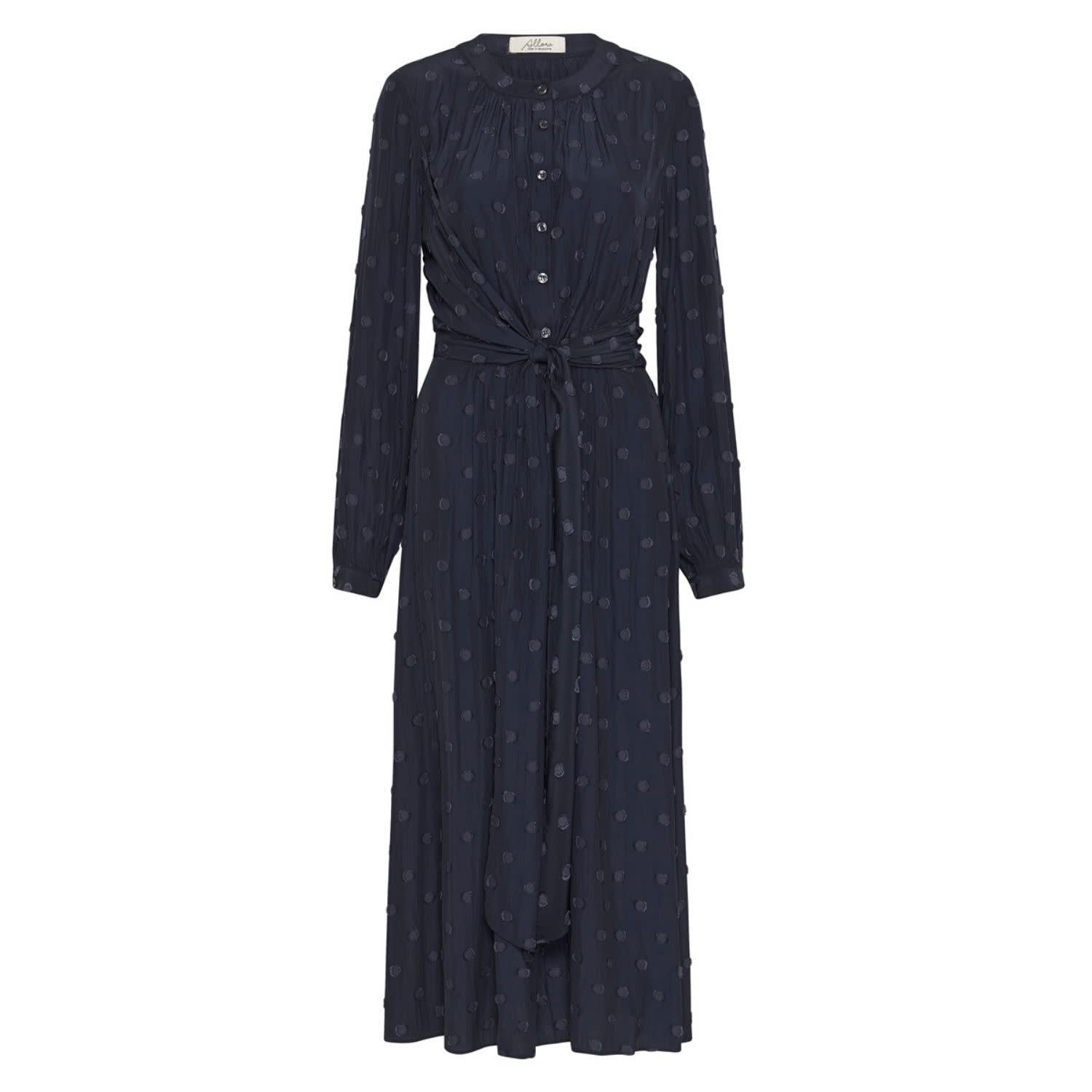 long sleeve flowy midi dress