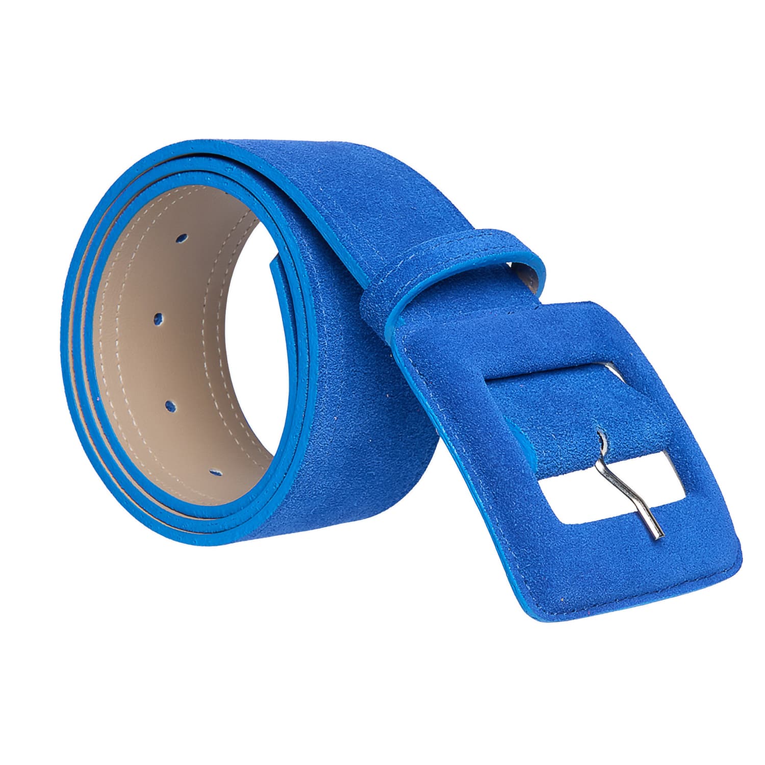 Suede Square Buckle Belt - Royal Blue | BeltBe | Wolf & Badger
