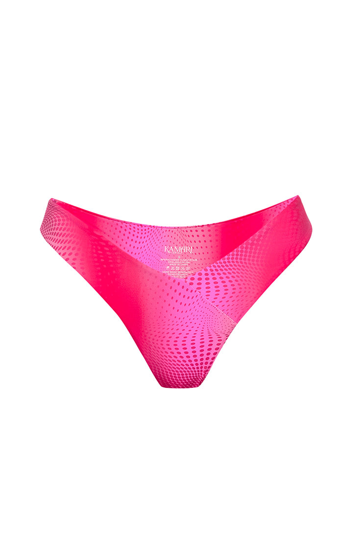 Women’s Pink / Purple Berry Boomerang Bikini Bottoms Small Kamari Swim Llc