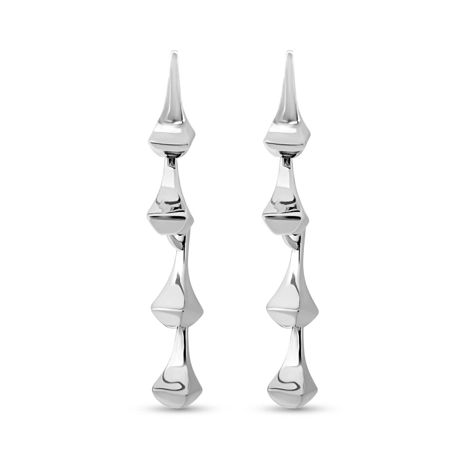 Women’s Silver Amazon Drop Earrings Cristina Cipolli Jewellery