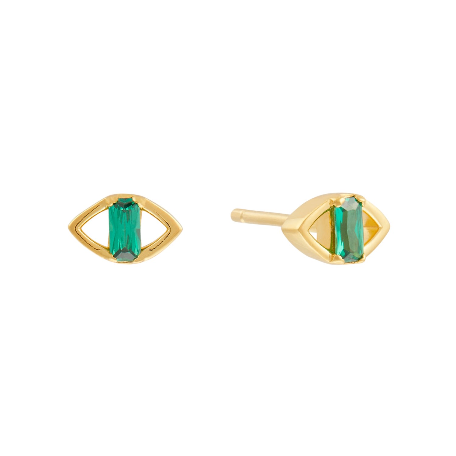 Women’s 18 Carat Gold Protection Eye Studs Soteria London