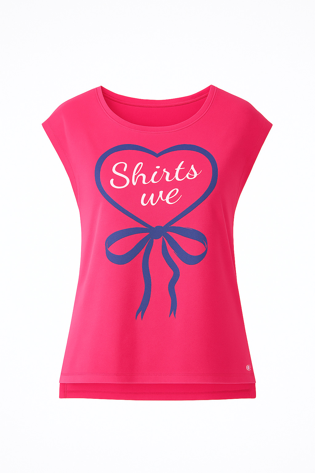 Women's Pink Sleeveless Print Top In Fuchsia