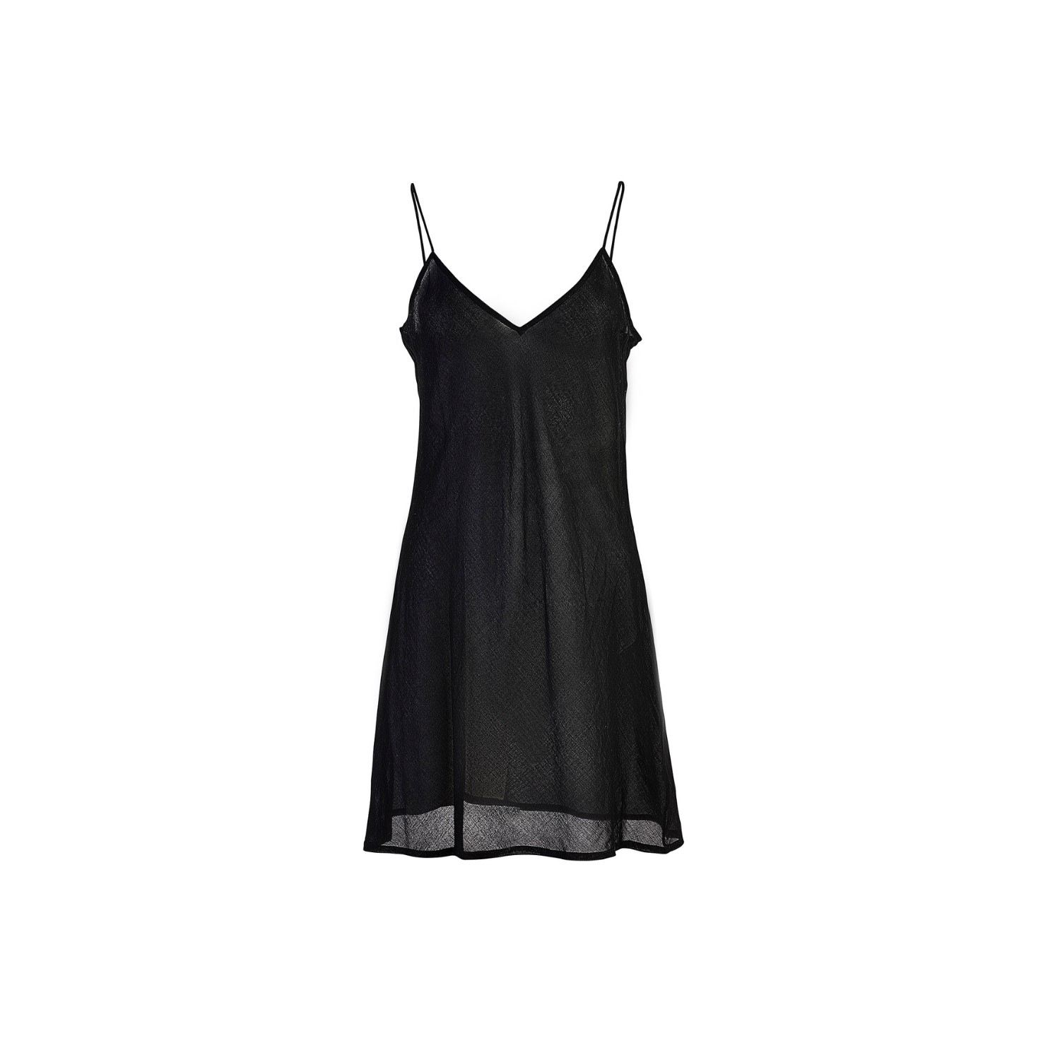 Mēru Women's Black / Neutrals / Grey Chemise Dress - Cotton