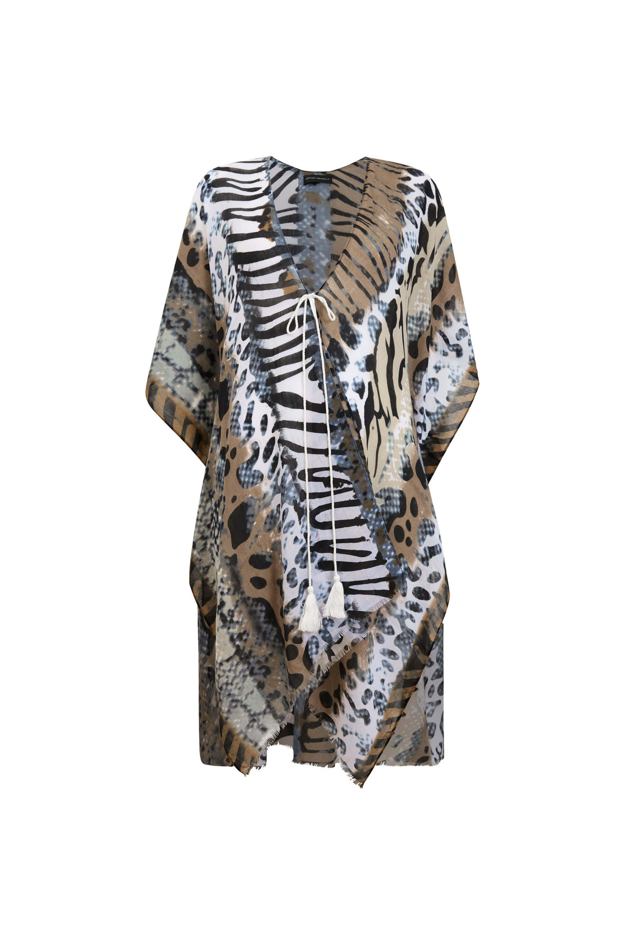 James Lakeland Women's Savage Print Kaftan Brown In Multi