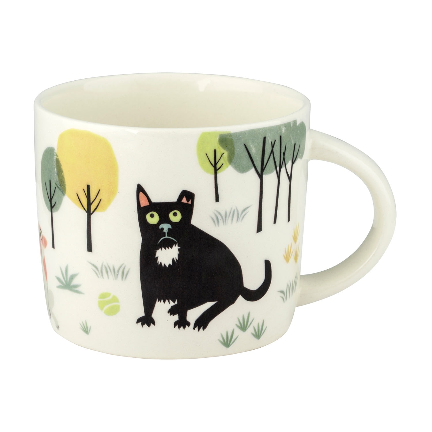 Hannah Turner Black / Brown Dog Mug In Multi