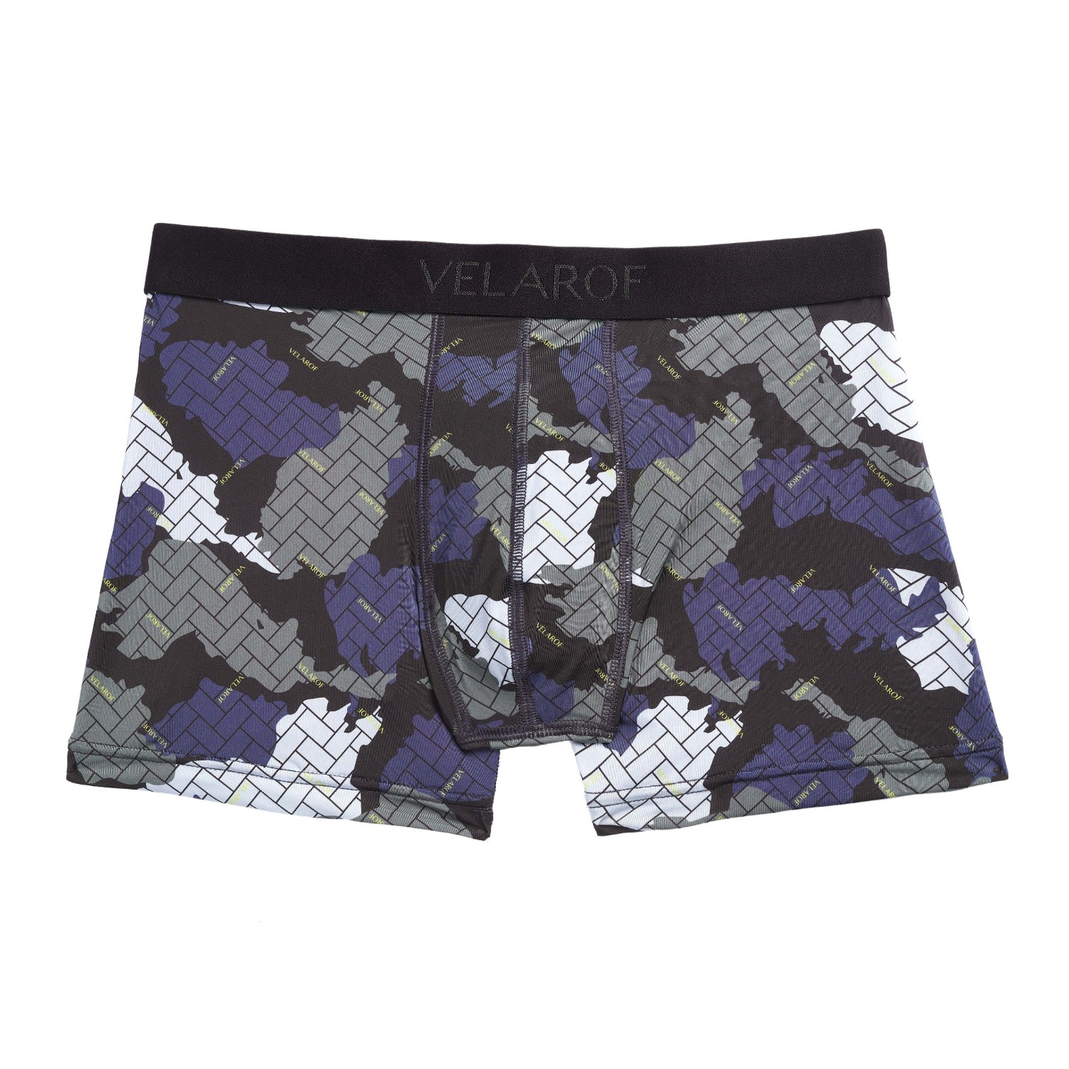Velarof Men's Green Camouflage Lake Boxer Brief In Green