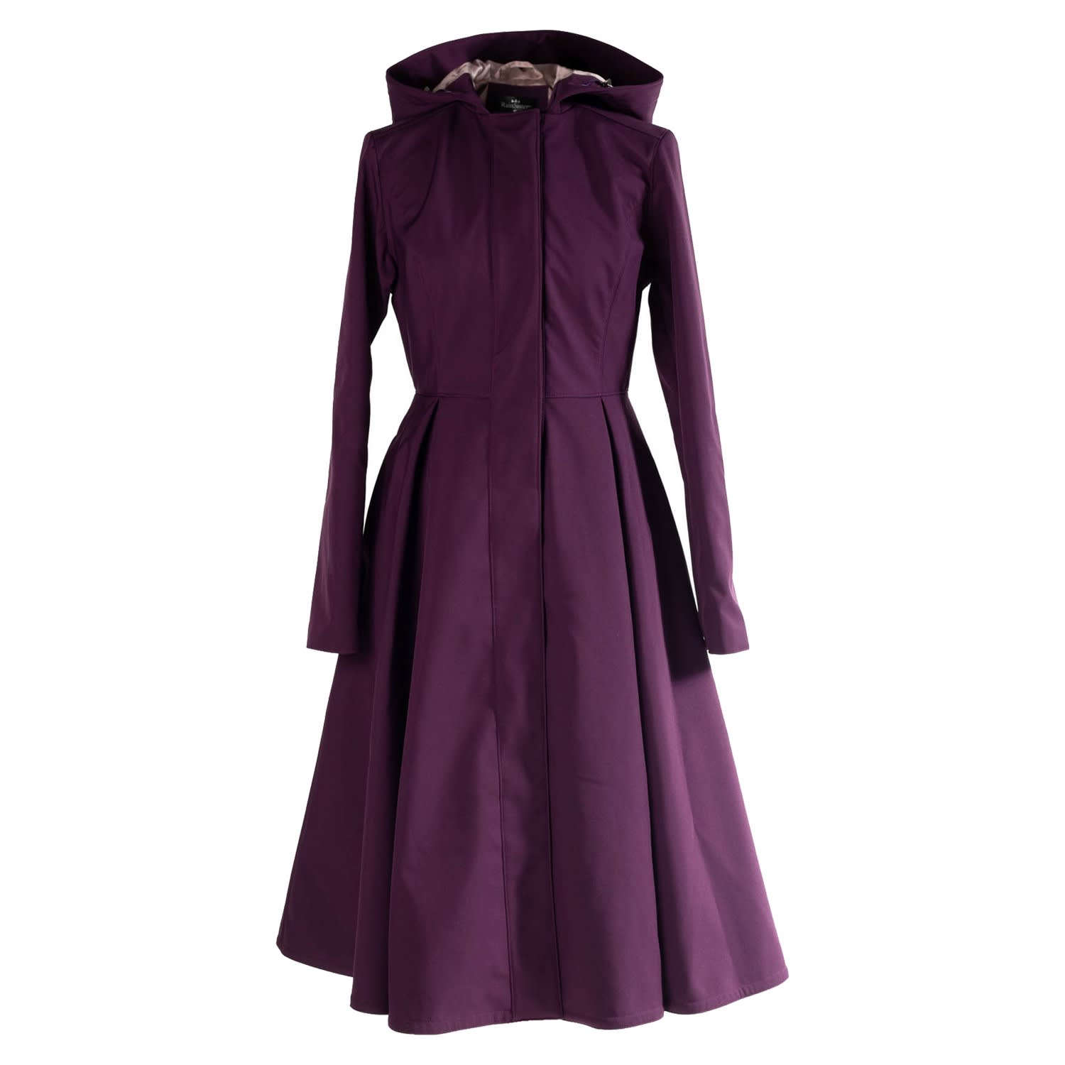 Waterproof Hooded Purple Coat In Ruby Purple | RainSisters | Wolf