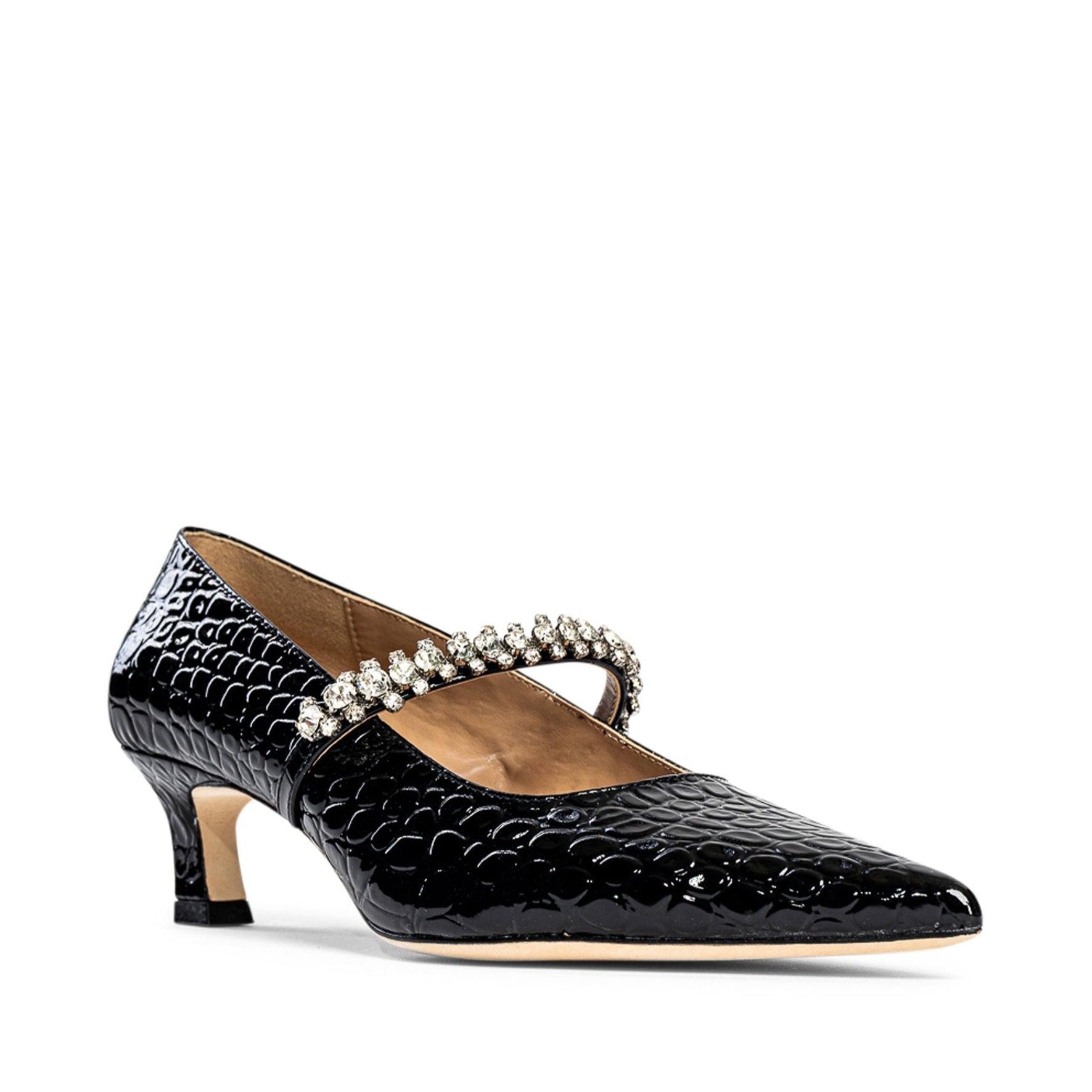 Allegra James Antonella Kitten Heel Pump In Black