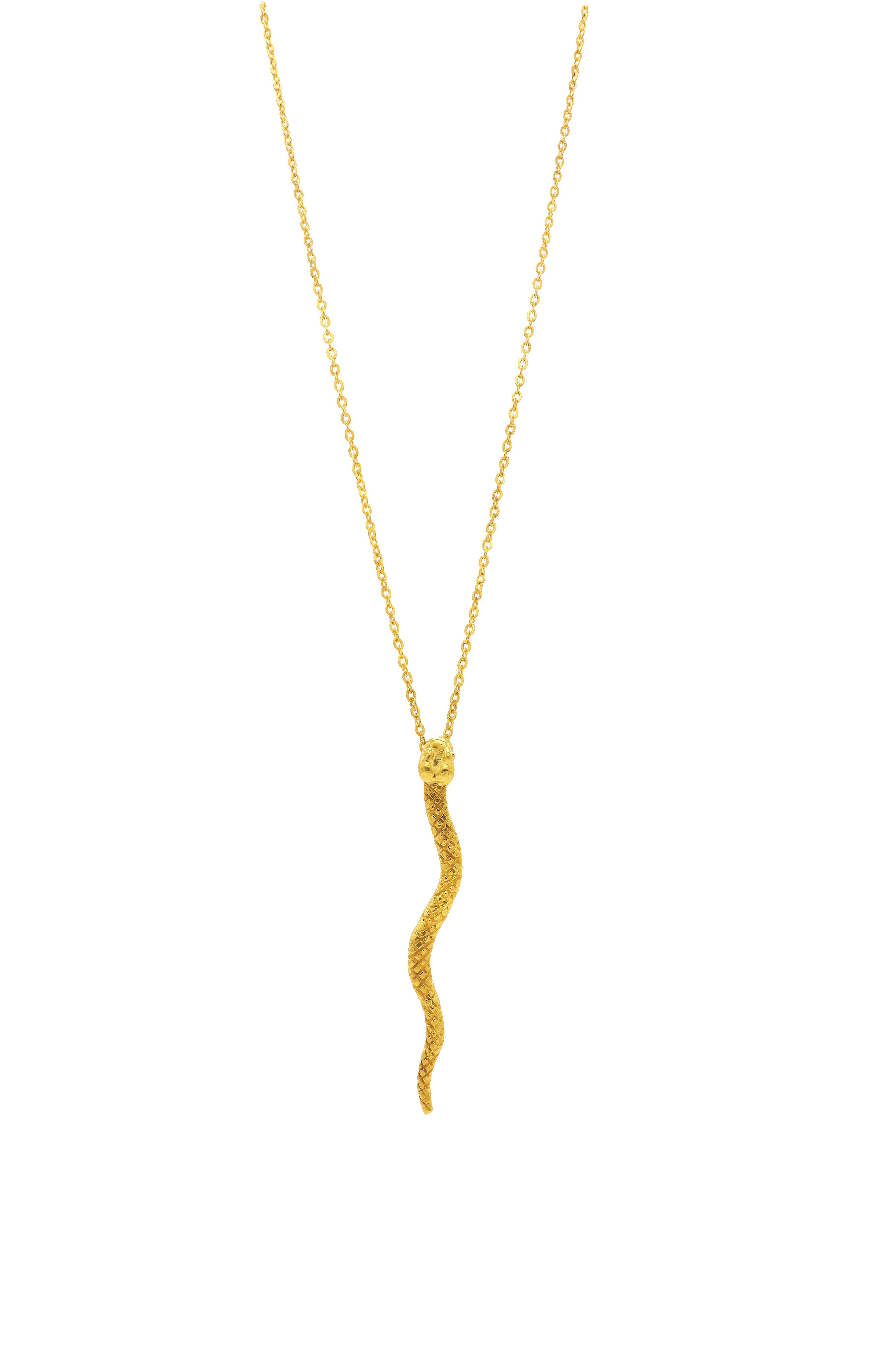 Sophie Simone Designs Women's Gold Necklace Small Serpentine In Gold