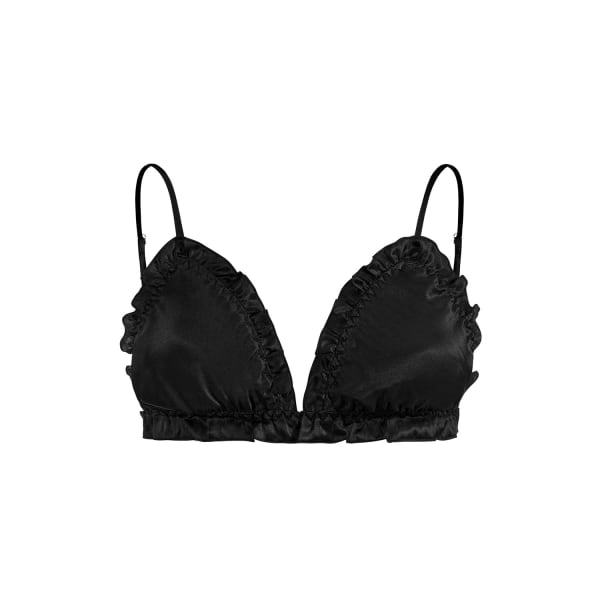 black balcony bralette