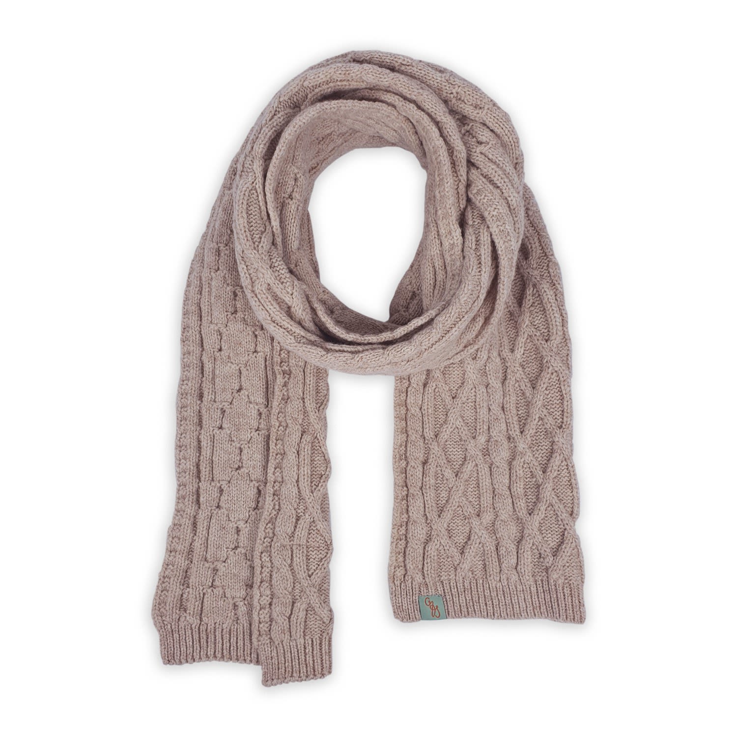 Otto & Spike Women's Neutrals Scarves - Brioche - Lt Beige Marle In Sand