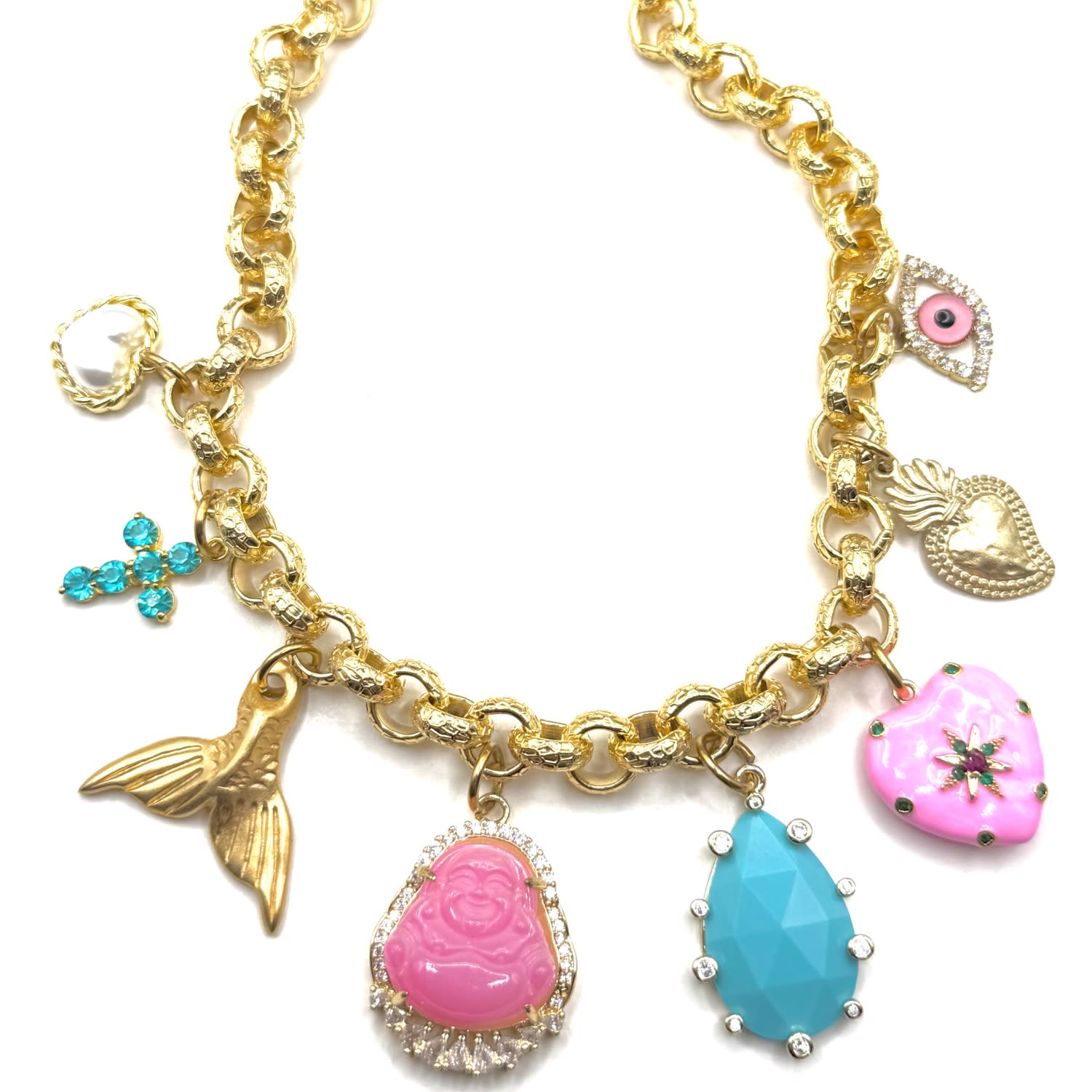 Women's Lucky Charm Statement Necklace | Achala Handcrafted