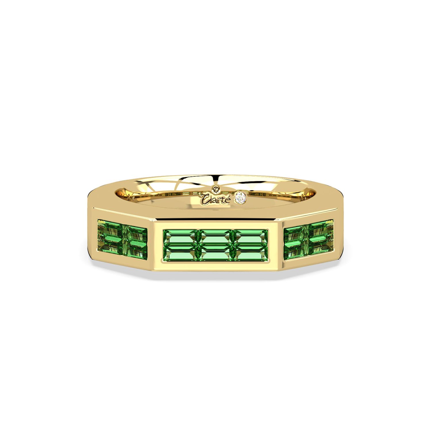 Women’s Green / Gold Dorothy Ring - Emerald ClartÃ¨