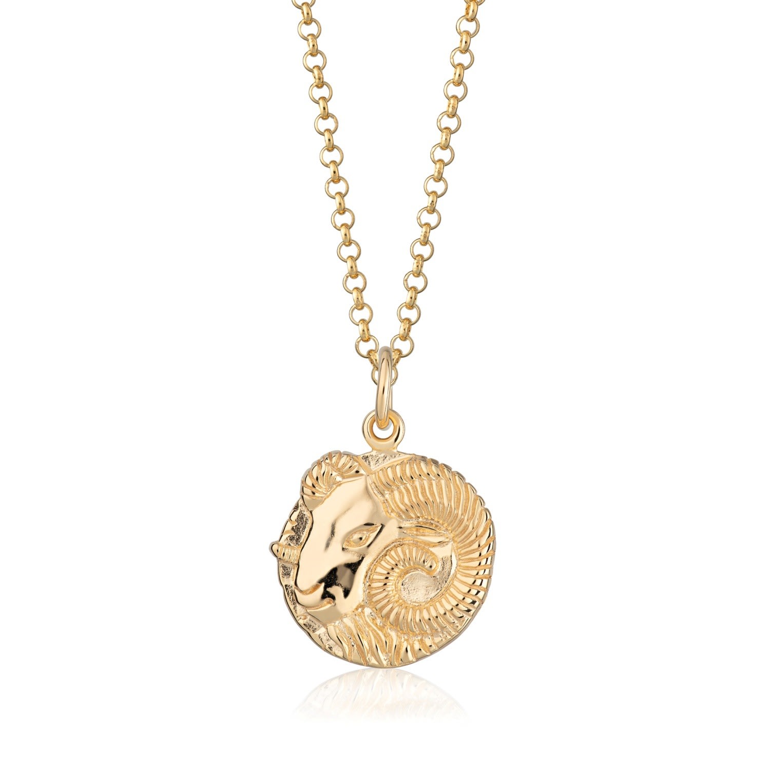 Women’s Gold Aries Zodiac Necklace Scream Pretty