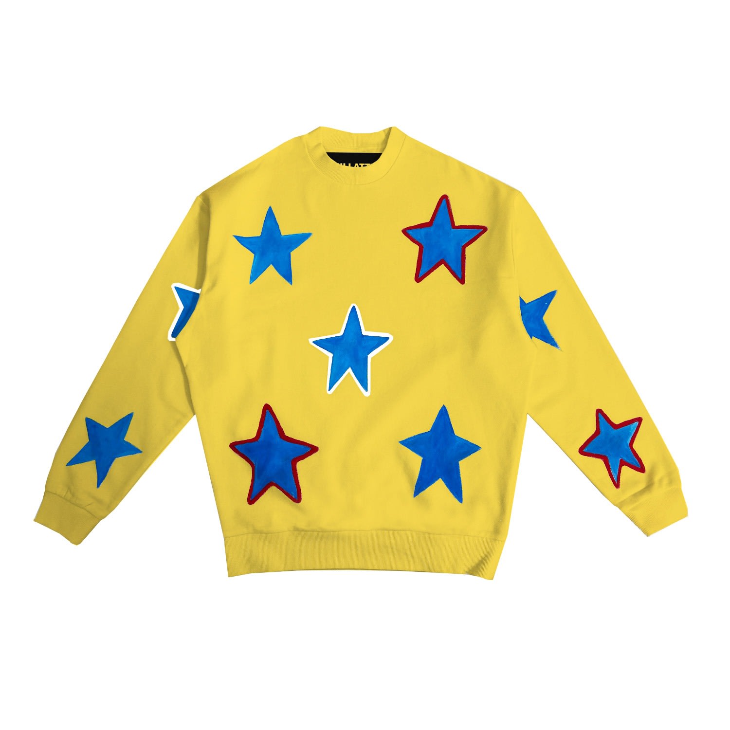 Yellow / Orange Star Sweatshirt - Yellow & Orange Medium Quillattire