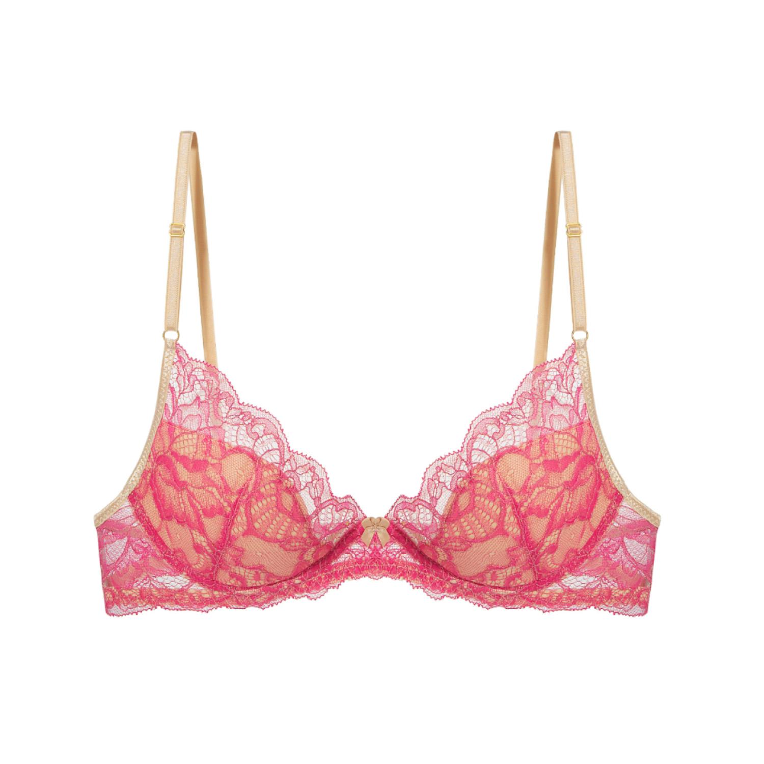 Women’s Pink / Purple Lola Bra - Dark Pink 30C Perilla