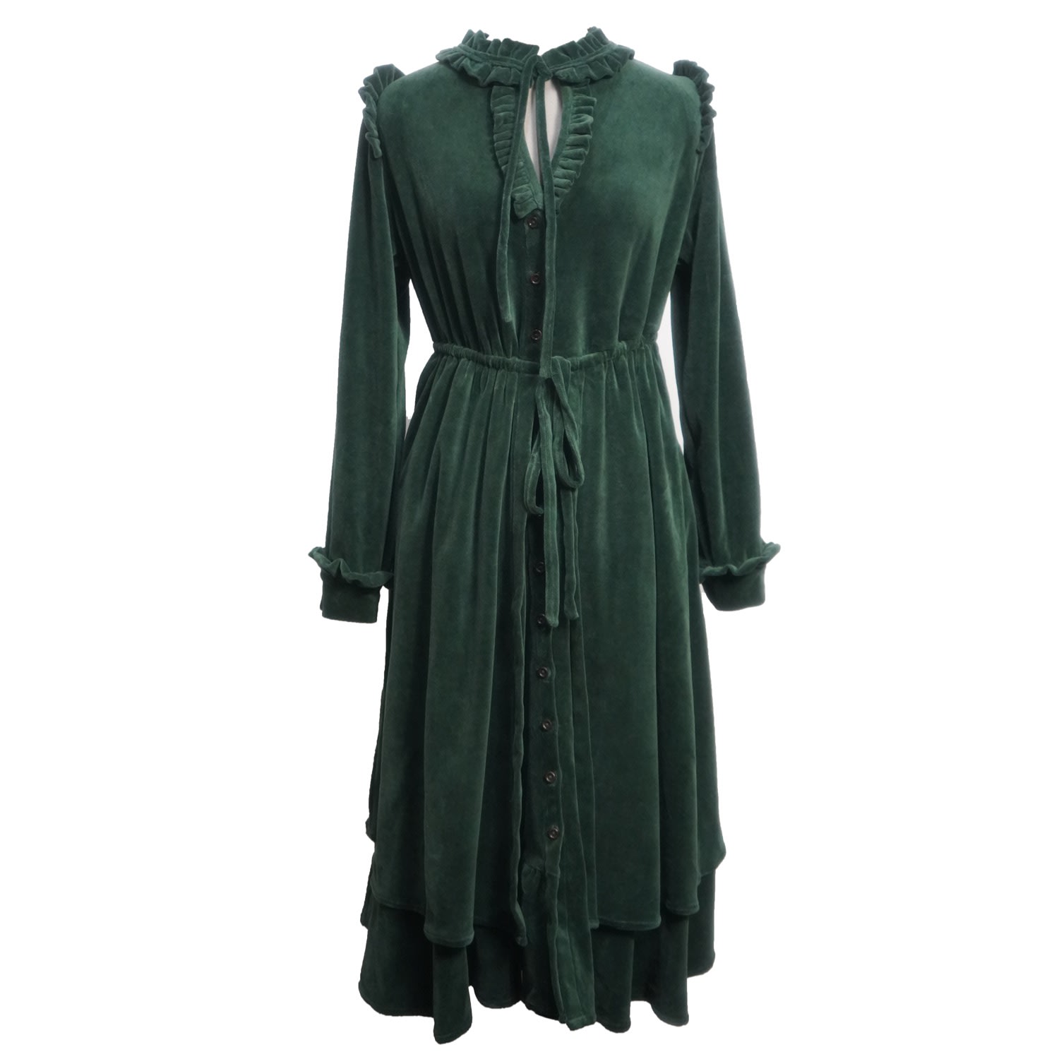 Women’s Green Forest Nymph Dress Medium Solai