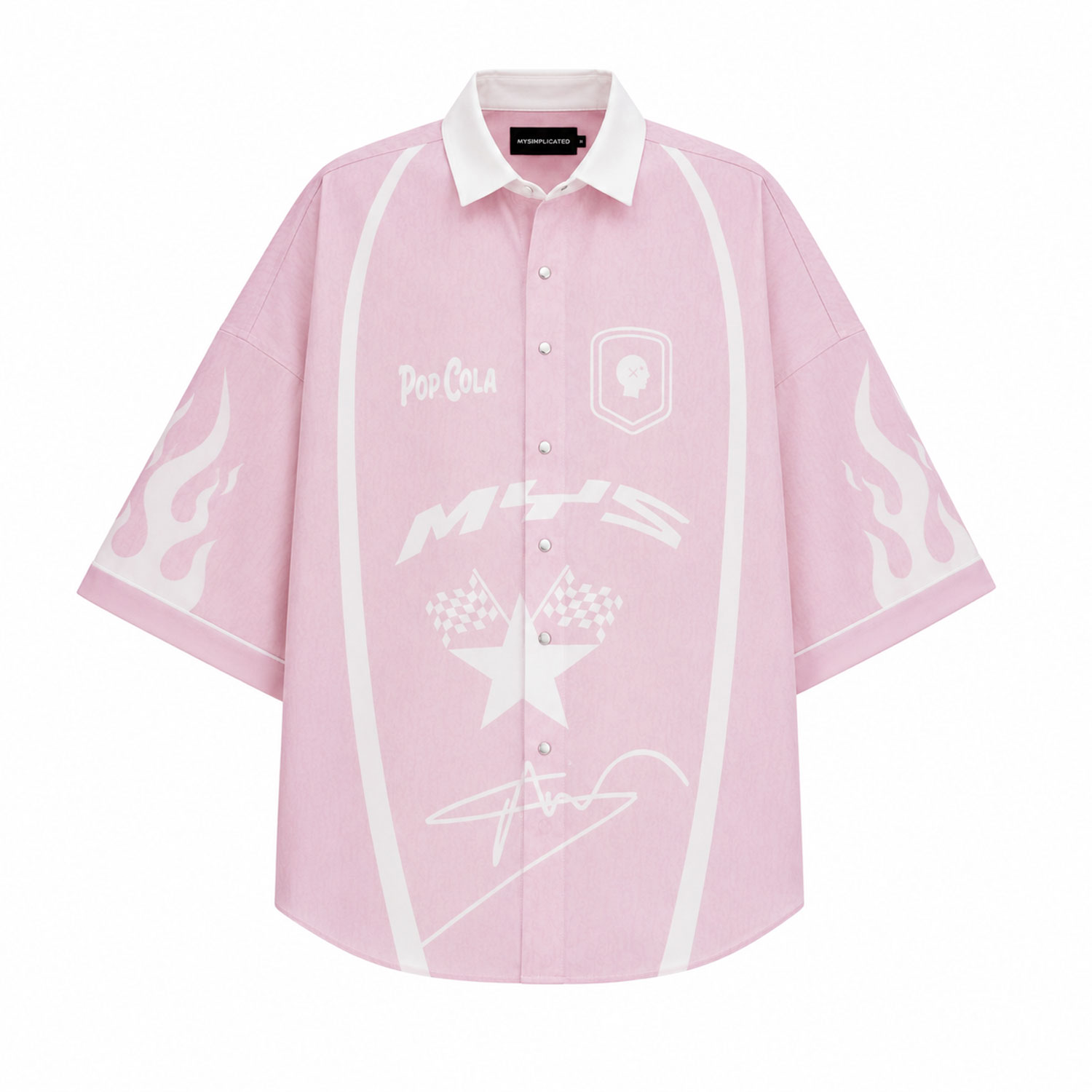 Mysimplicated Men's Pink / White Pop Cola Shirt In Pink In Pink/white