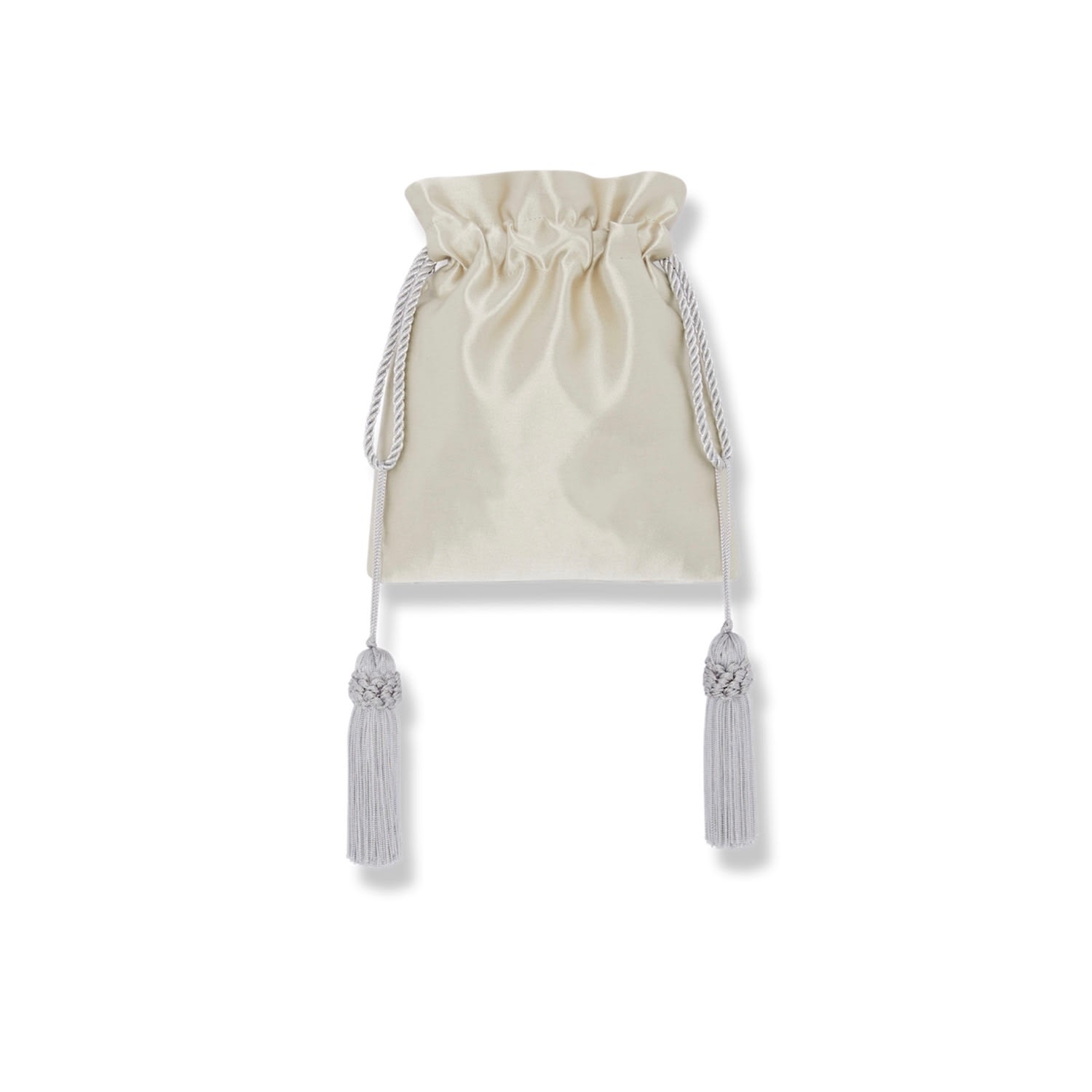 Angie Power Women's Silver Dupion Power Pouch In Silver