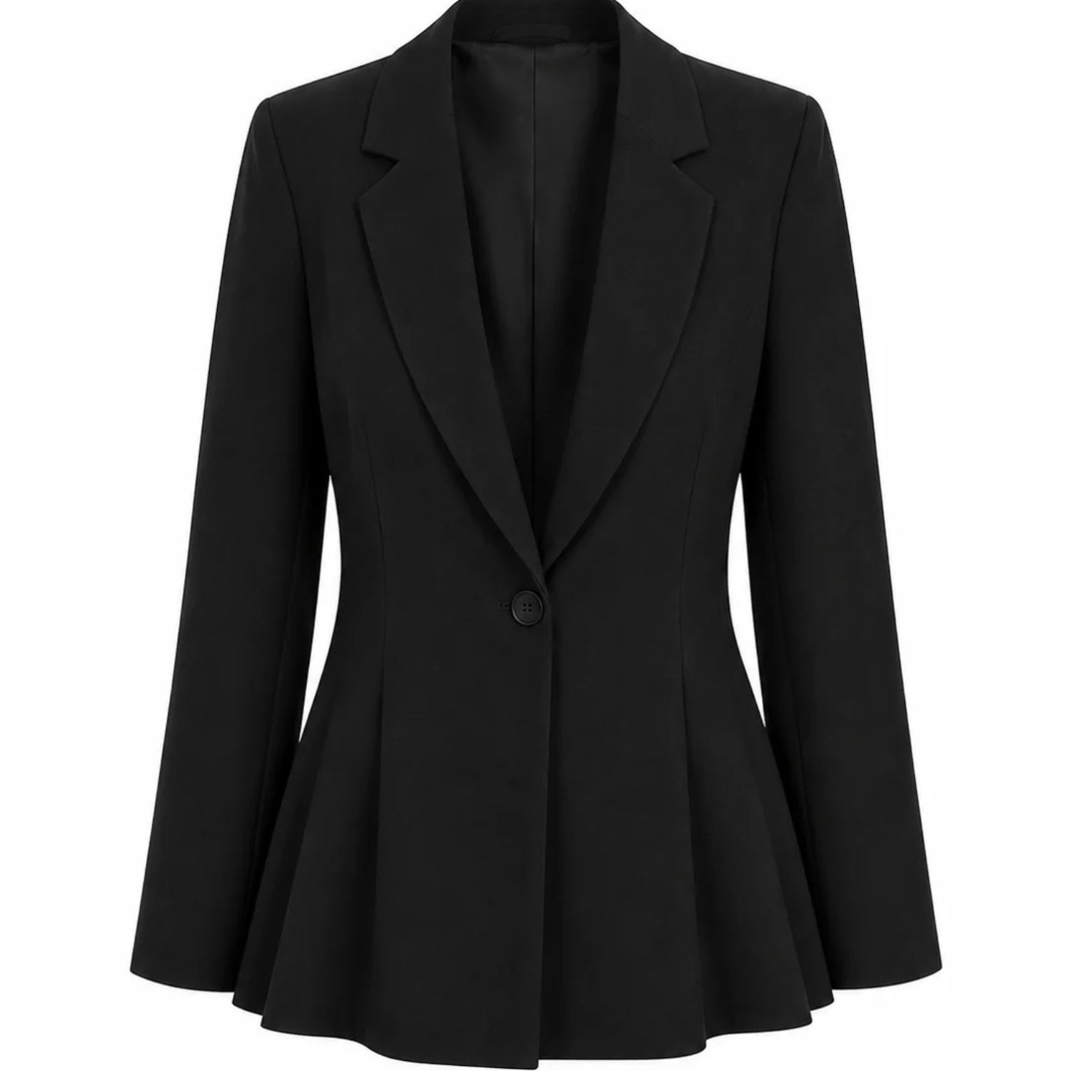 Women's Black The Kensingnton Blazer - Modest Office Wear | Small | Jaïno London