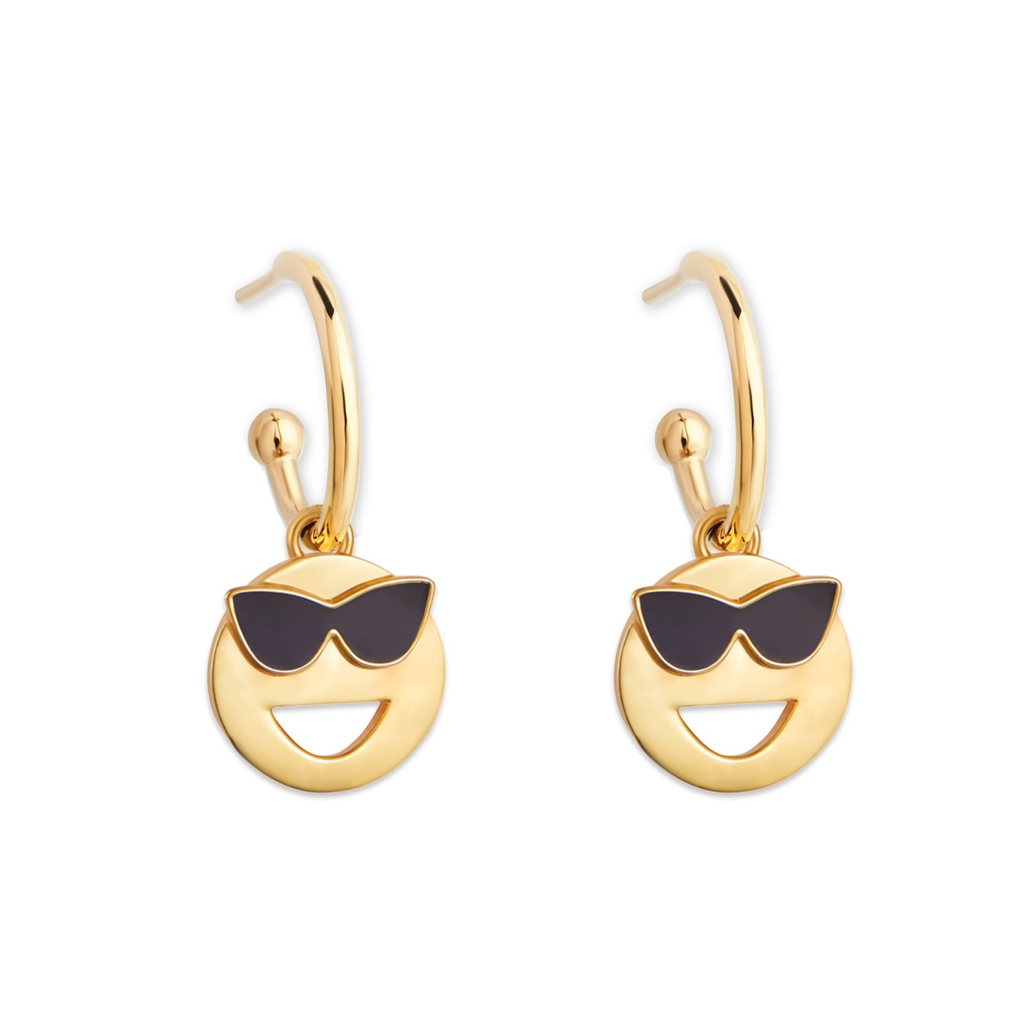 Toolally Women's Mood Hoops Gold Vermeil - Cool