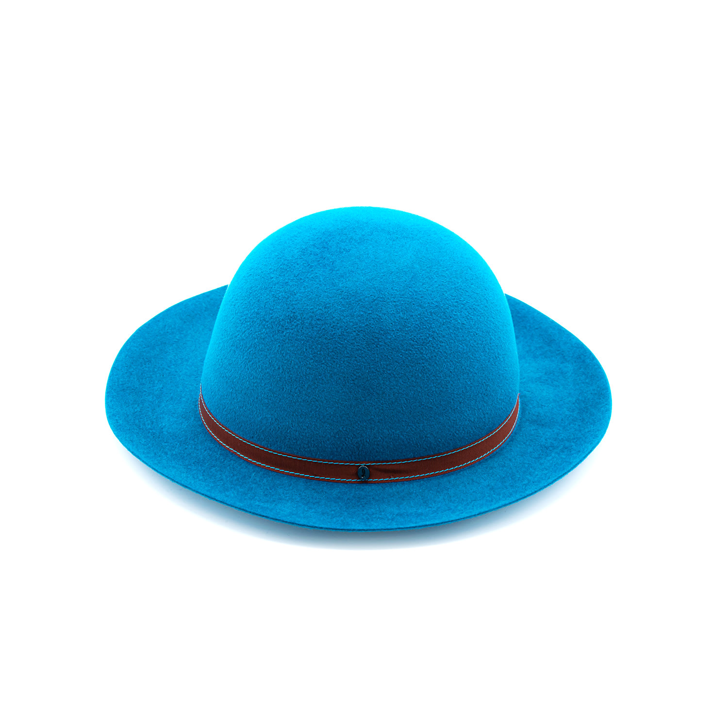Doria 1905 Men's Blue Roller - Rollable Velour Felt Hat In Blue