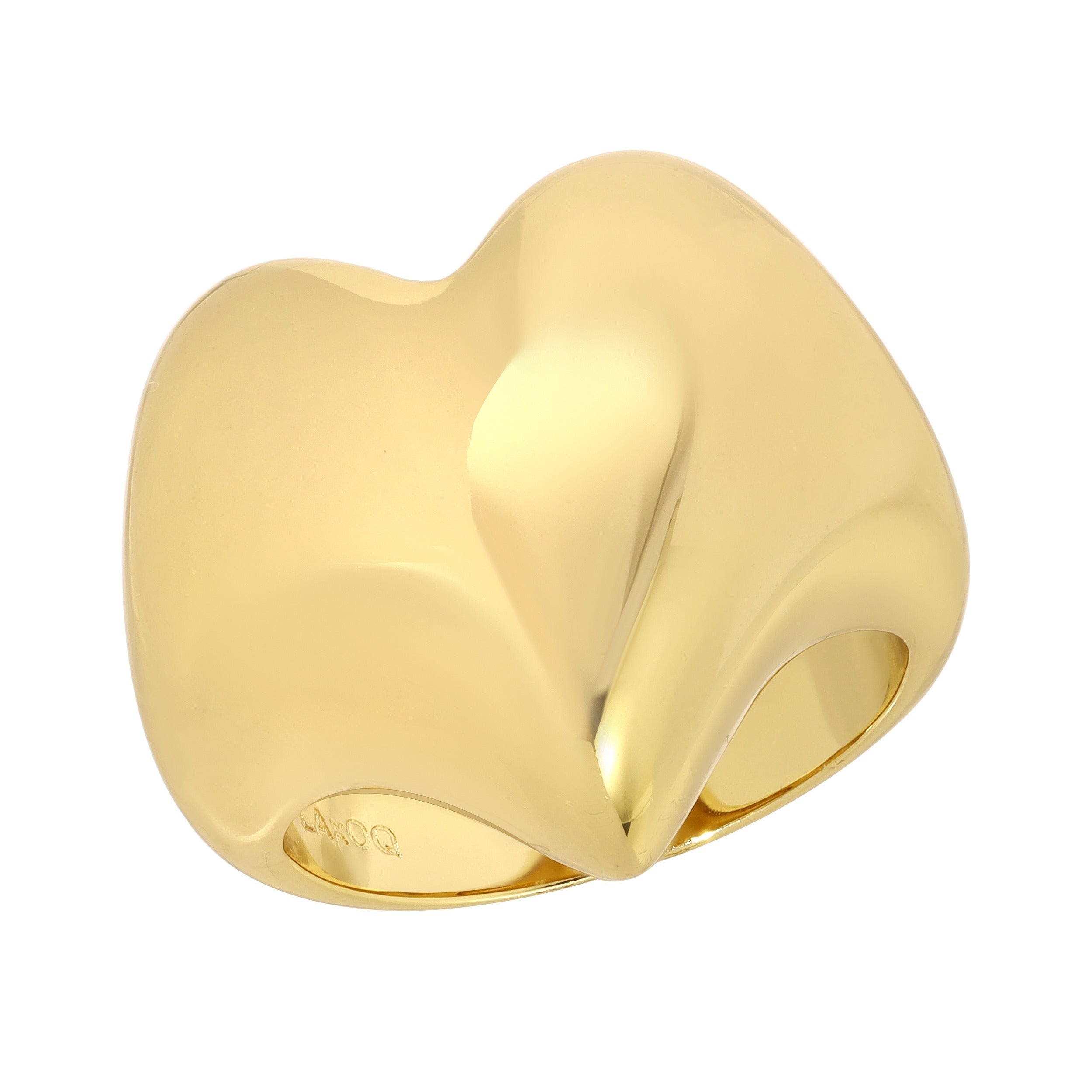 Women’s Leeada X Officially Quigley Capsule - That’s So Goode Heart Ring - Gold Leeada Jewelry