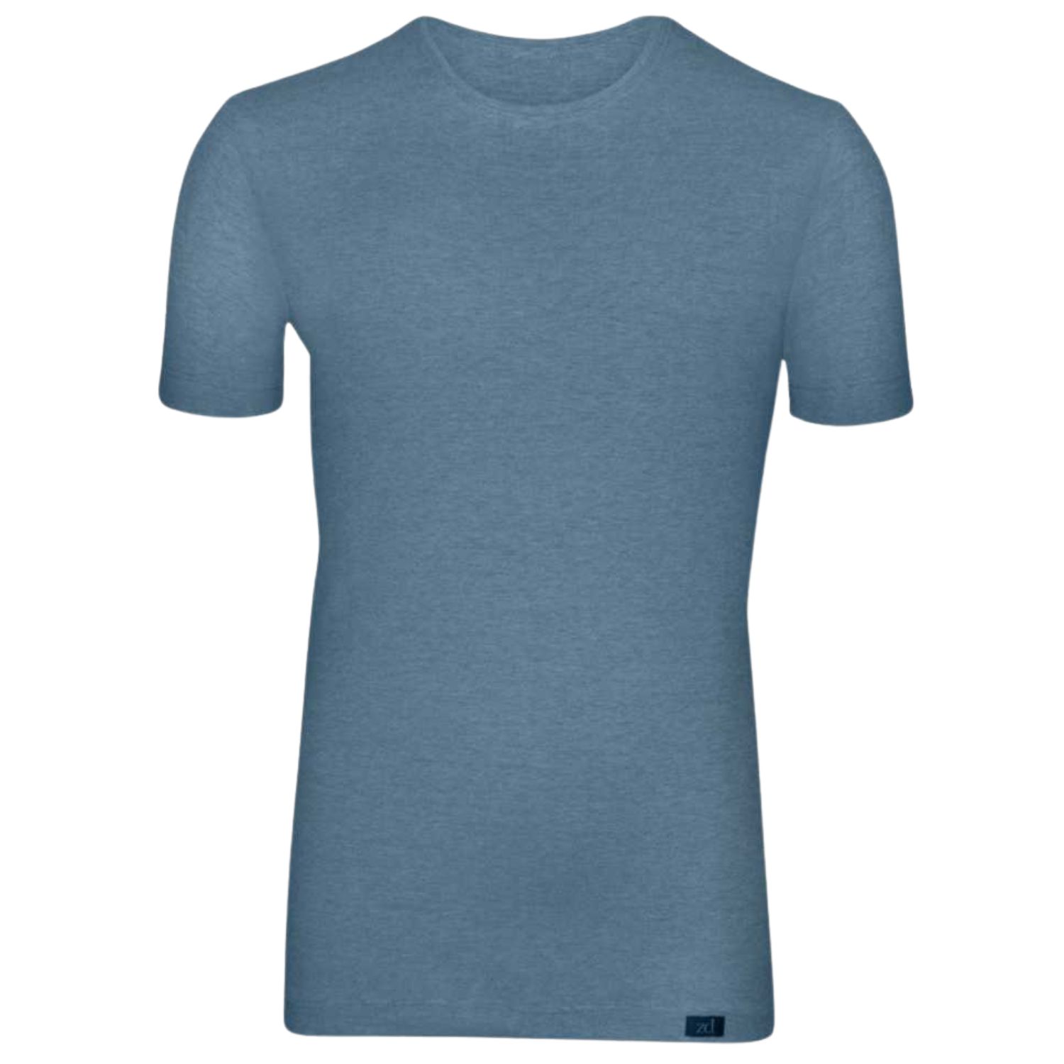 Zd Zero Defects Men's Ceres T-shirt Soy Fiber – Comfort & Natural Freshness - Color Denim Blue In Blue
