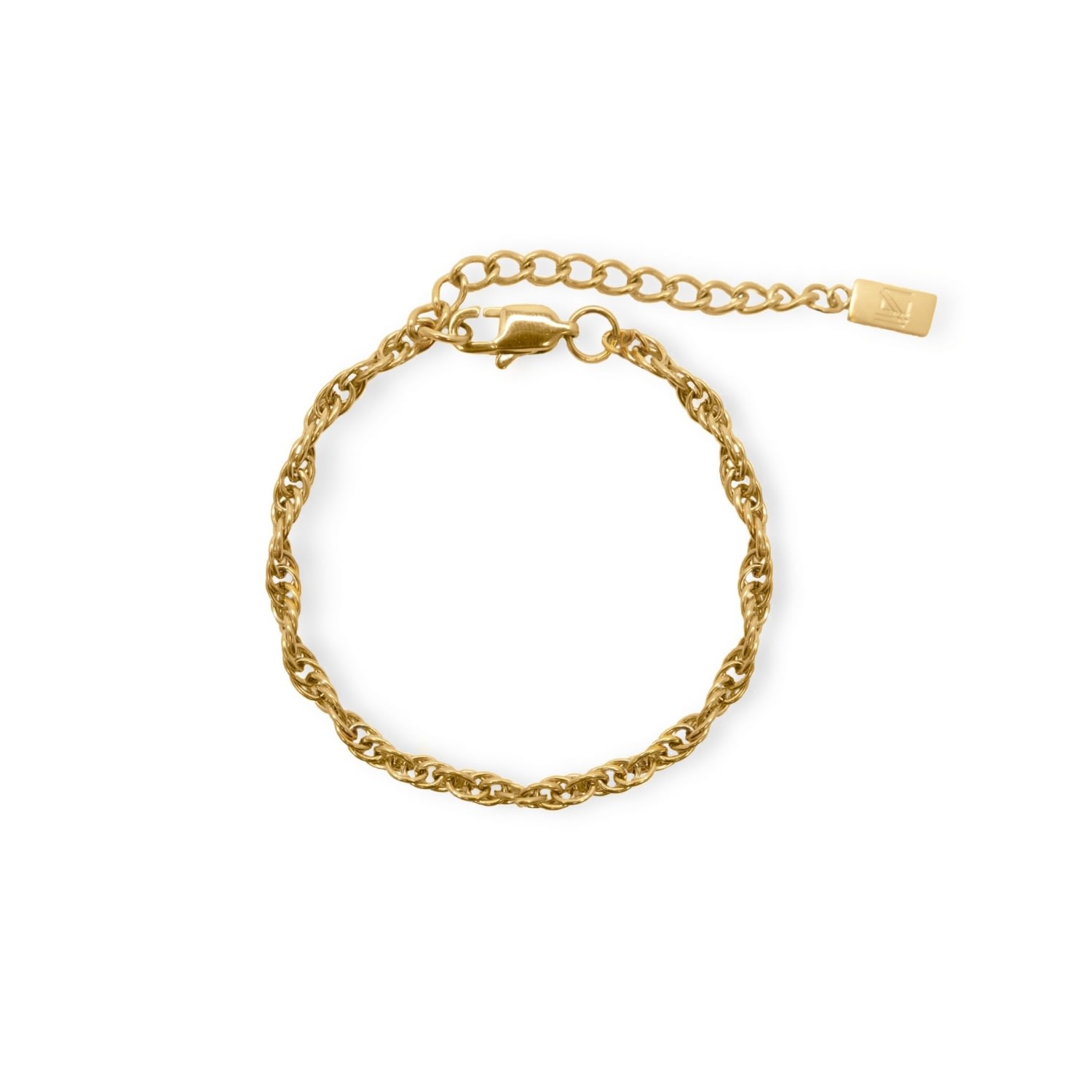 Viea Women's Gold Hera Twist Rope Chain Bracelet