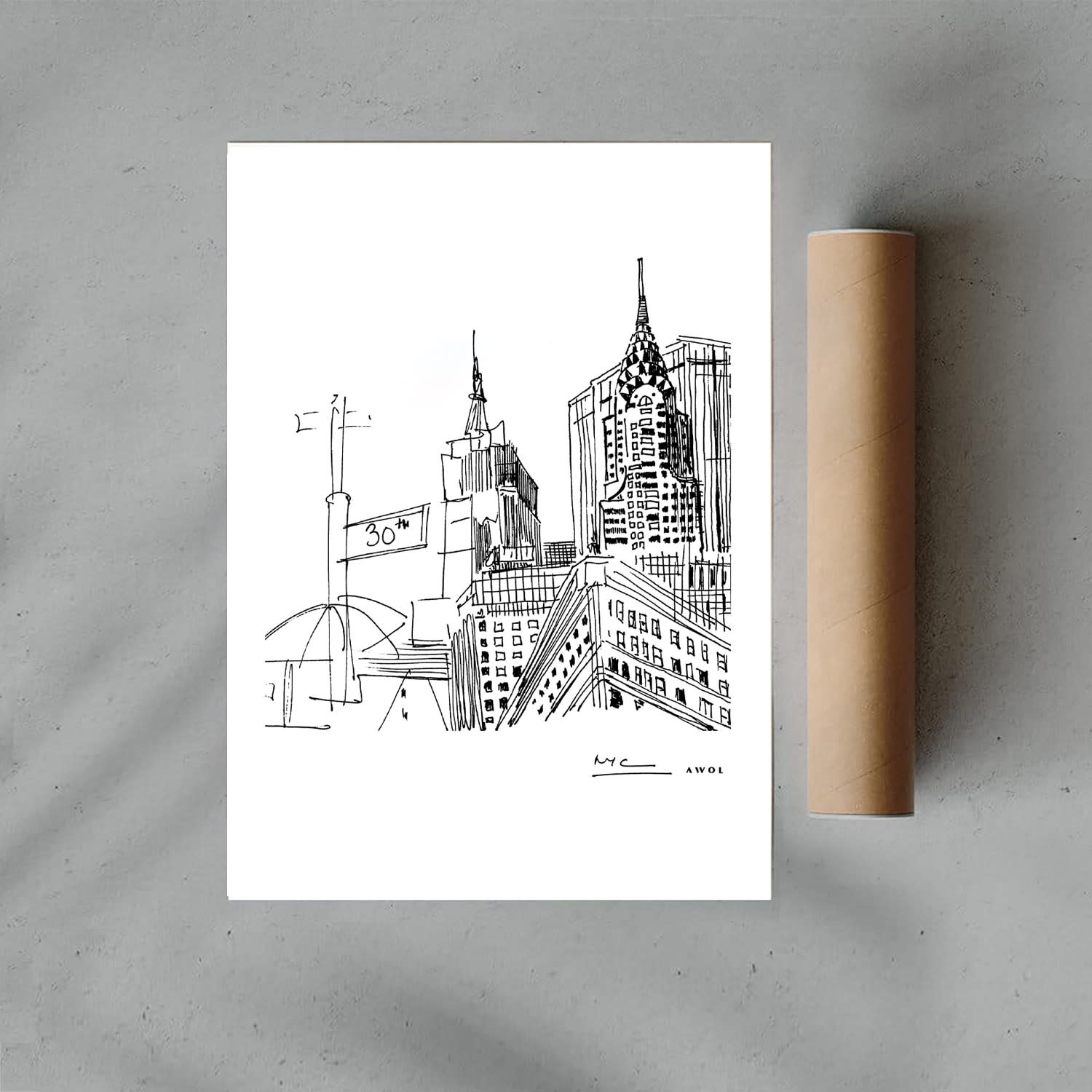 city drawing tumblr