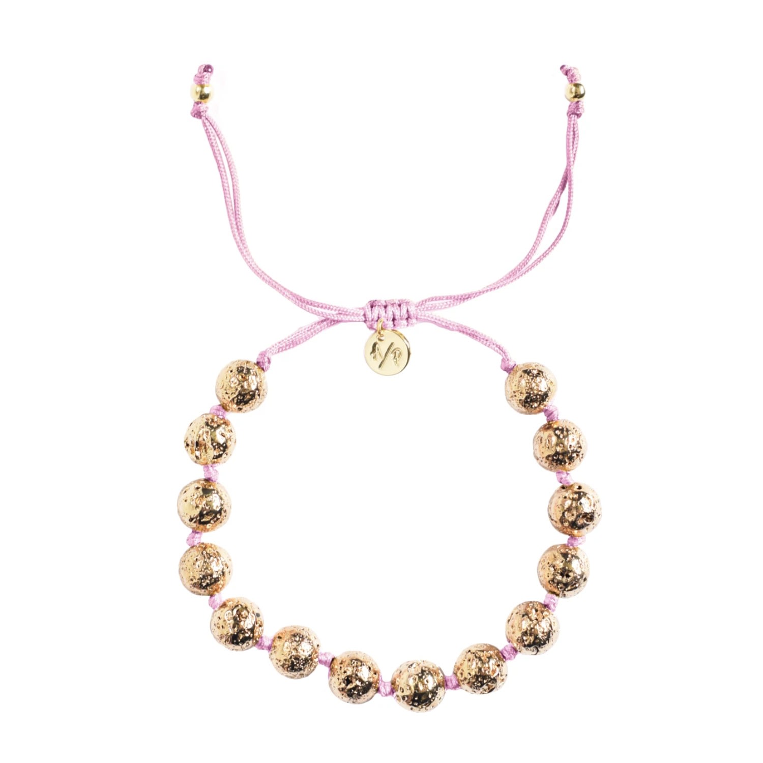 Adriana Pappas Designs Women's Bella Bracelet On Colored Cord - Pink In Pink