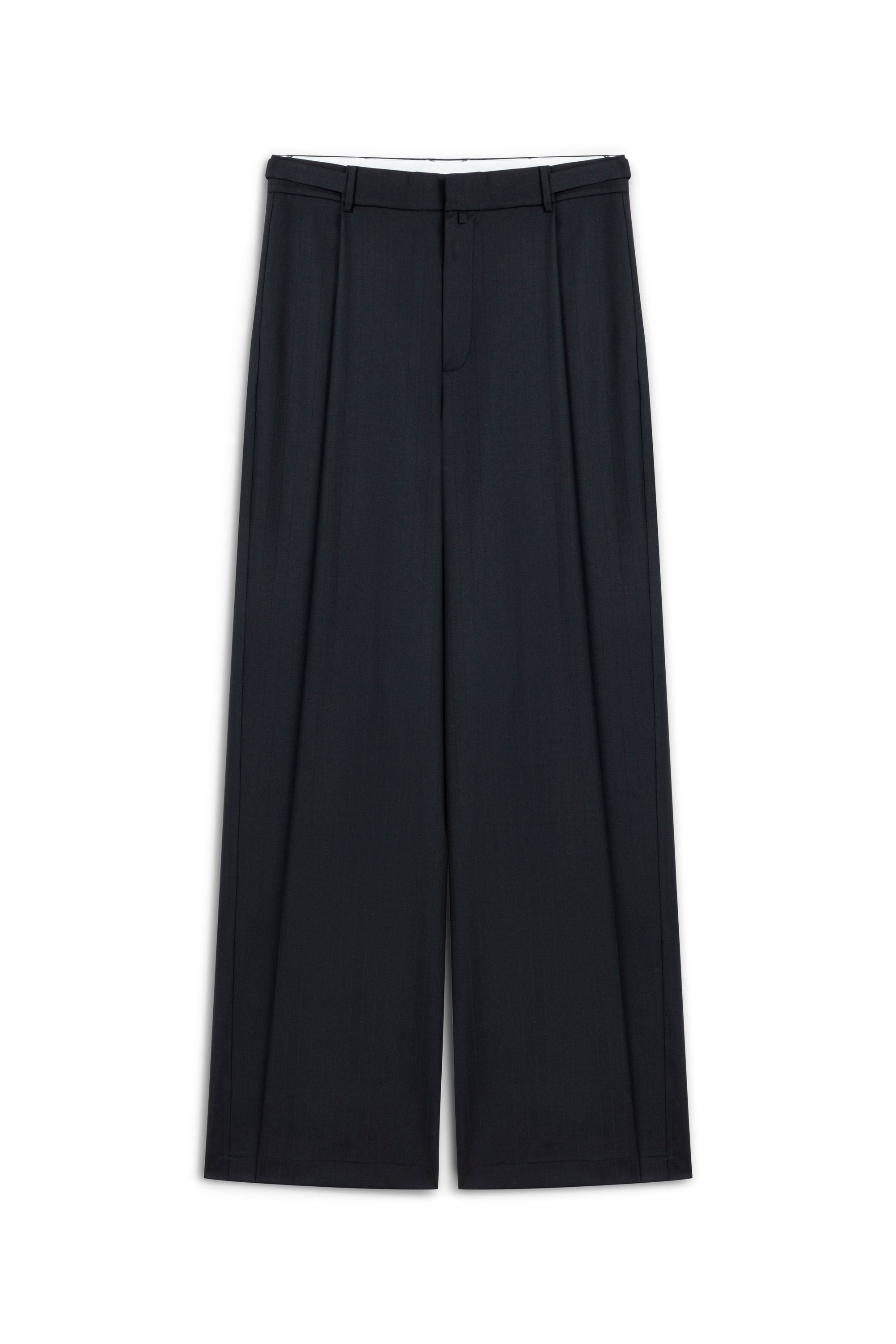 Nocturne Women's Black Pants With Waist Details