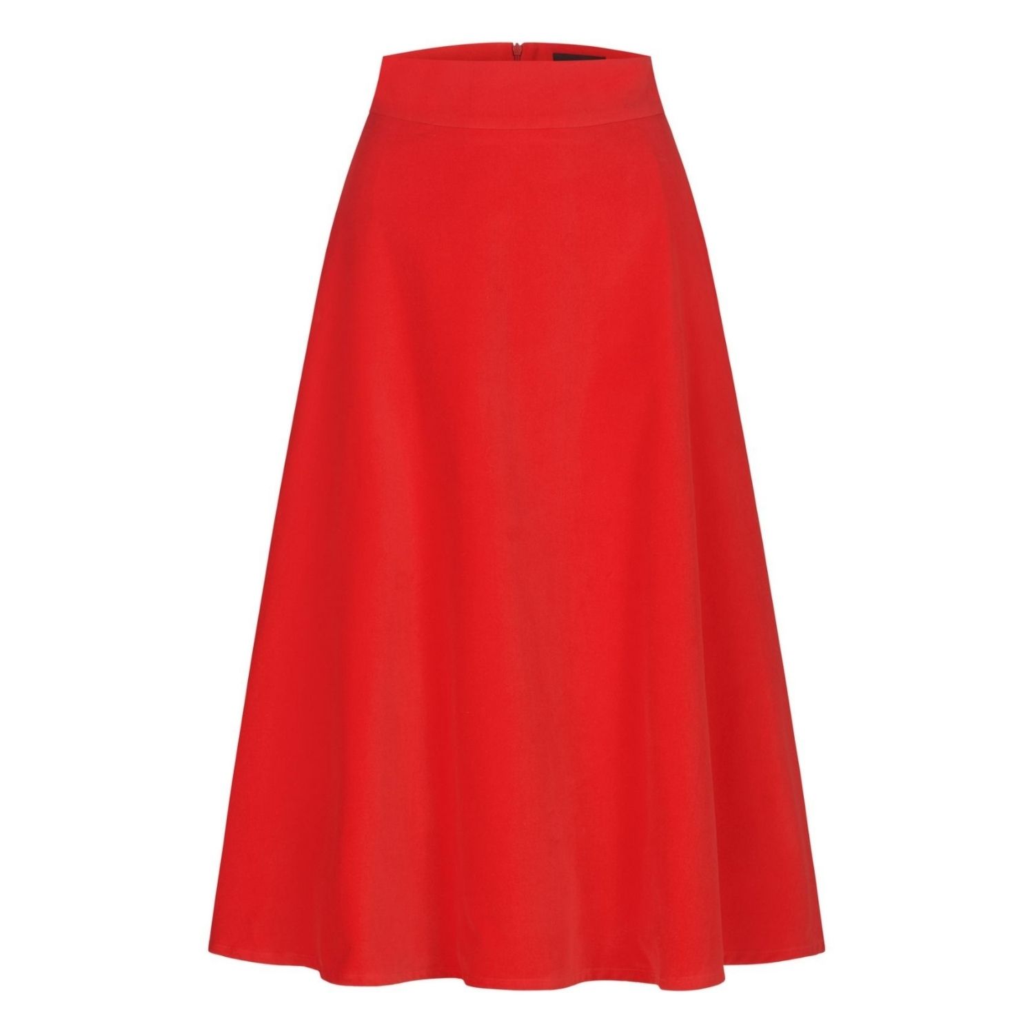Marianna Déri Women's Red Velvet Skirt In Red