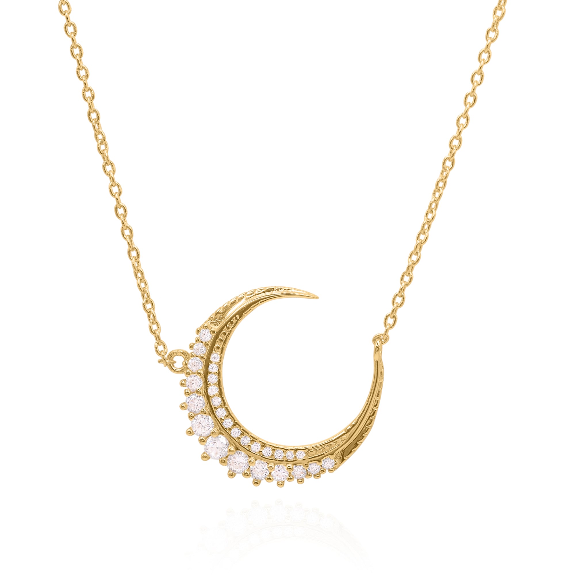 Luna Charles Women's Stevie Moon Pendant Necklace In Gold