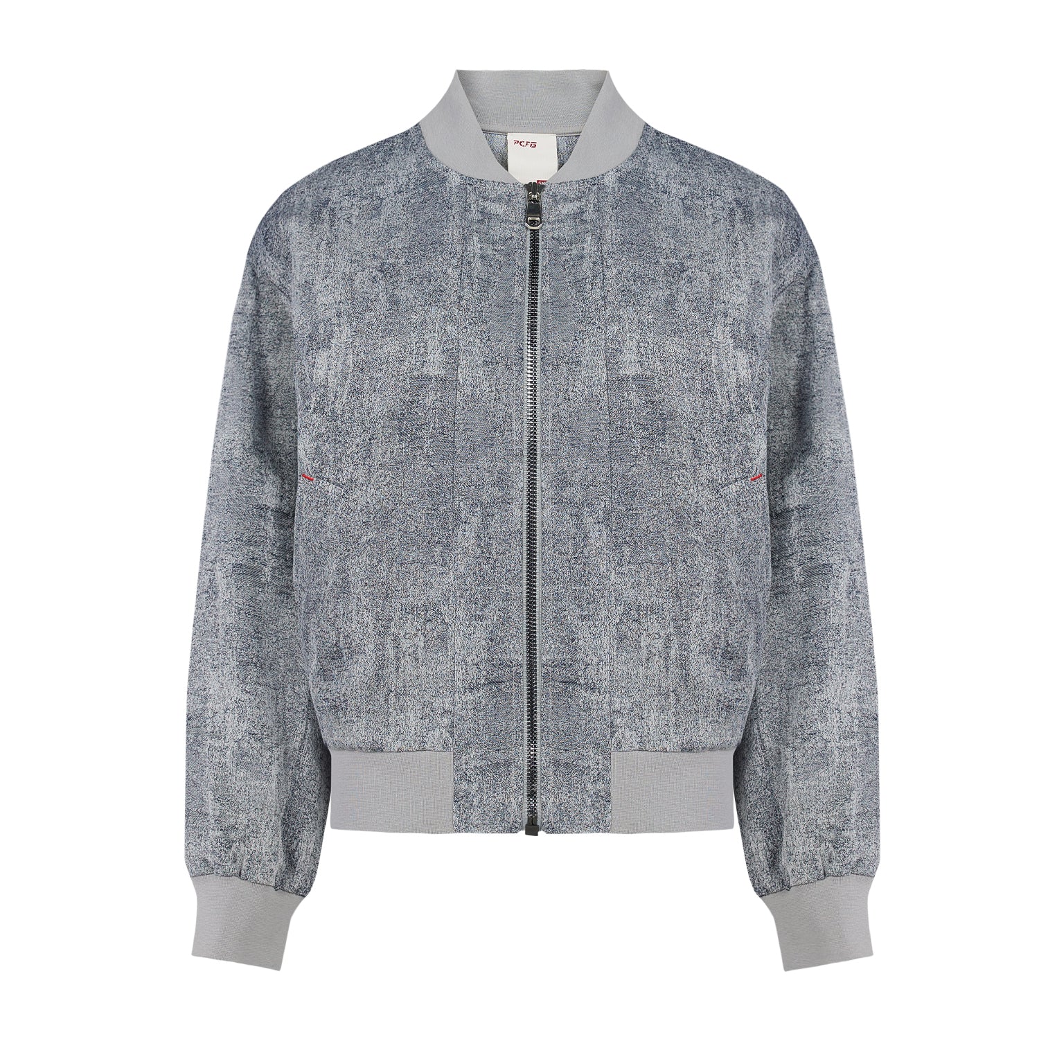 Pcfg Women's Grey Free Heaven Ripped Look Bomber Jacket In Grey