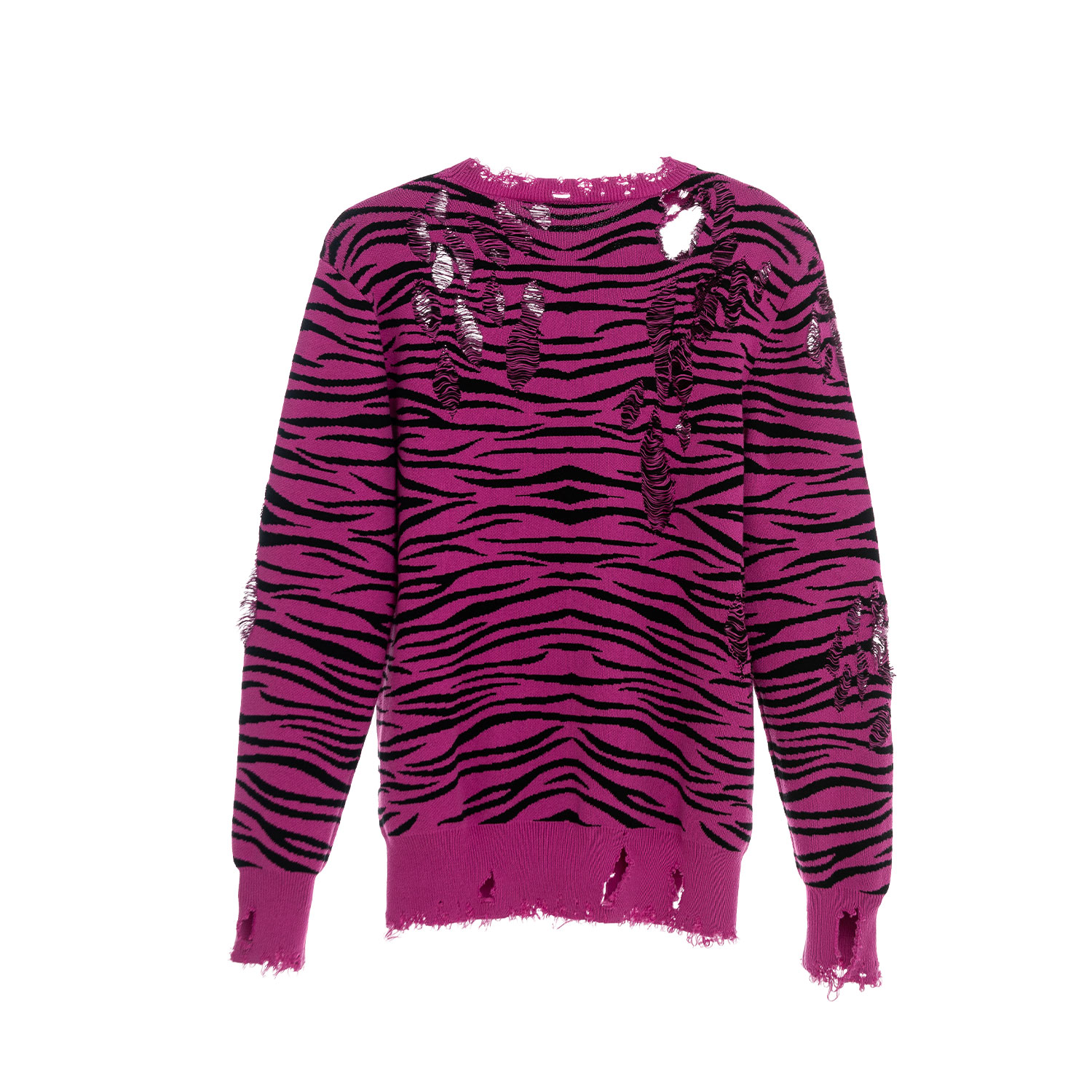 Come On Women's Pink Animal Print Sweater In Pink