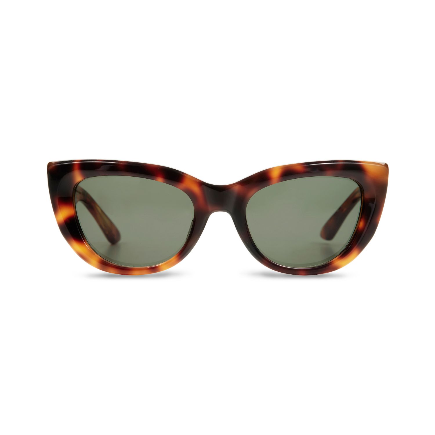 The Avantguard Women's Brown Lotus Dark Choc Tort - Mid Choc Tort Cat Eye Sunglasses In Brown