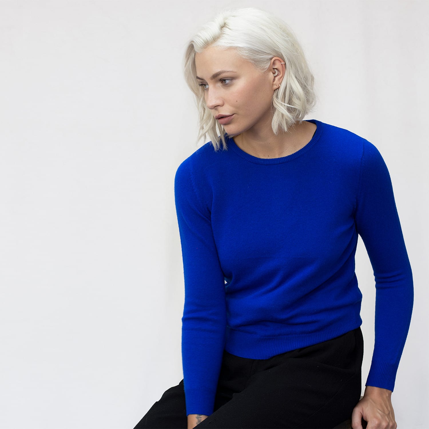 electric blue jumper womens