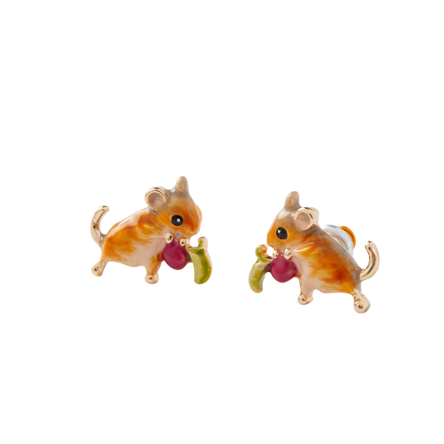 Women’s Fable Enamel Vole Stud Earrings Fable England