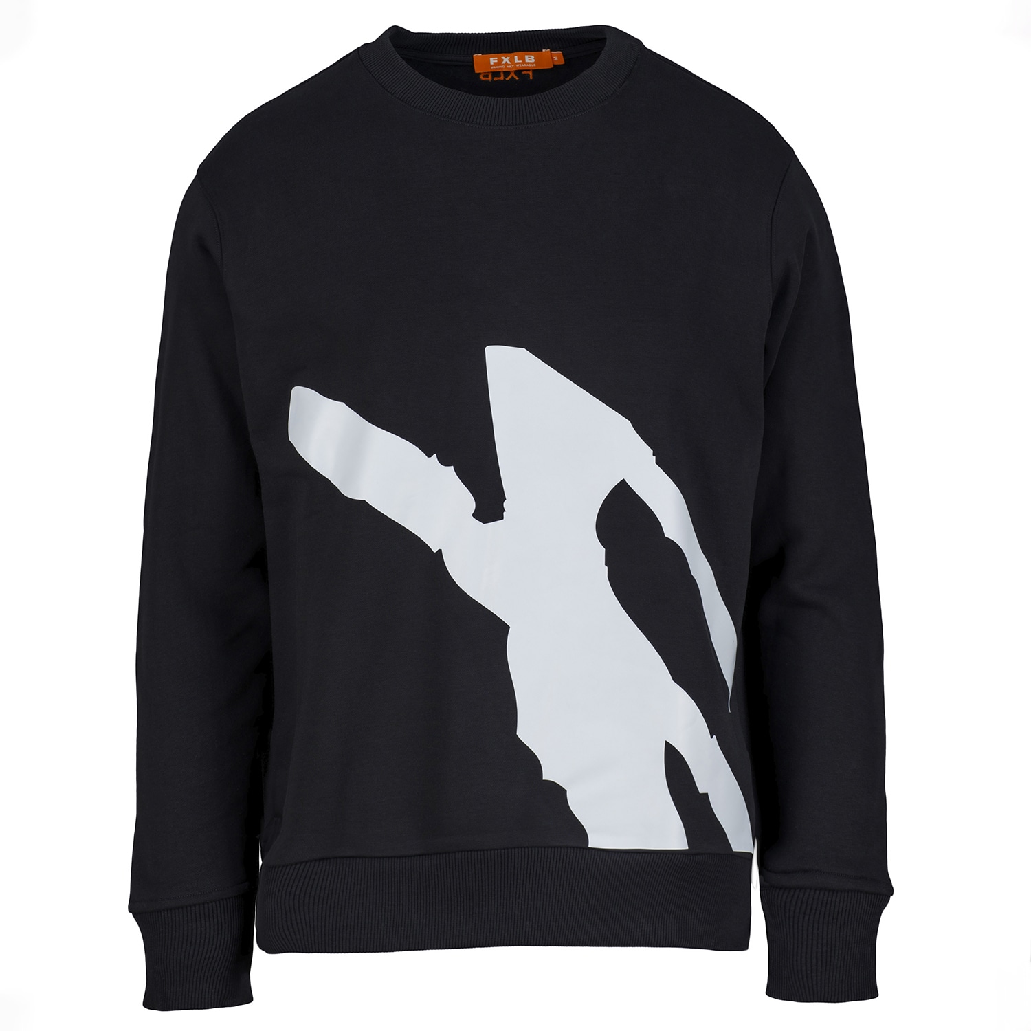 Foxylab New York Women's Unisex Fleece Black Pullover Awaken In Black