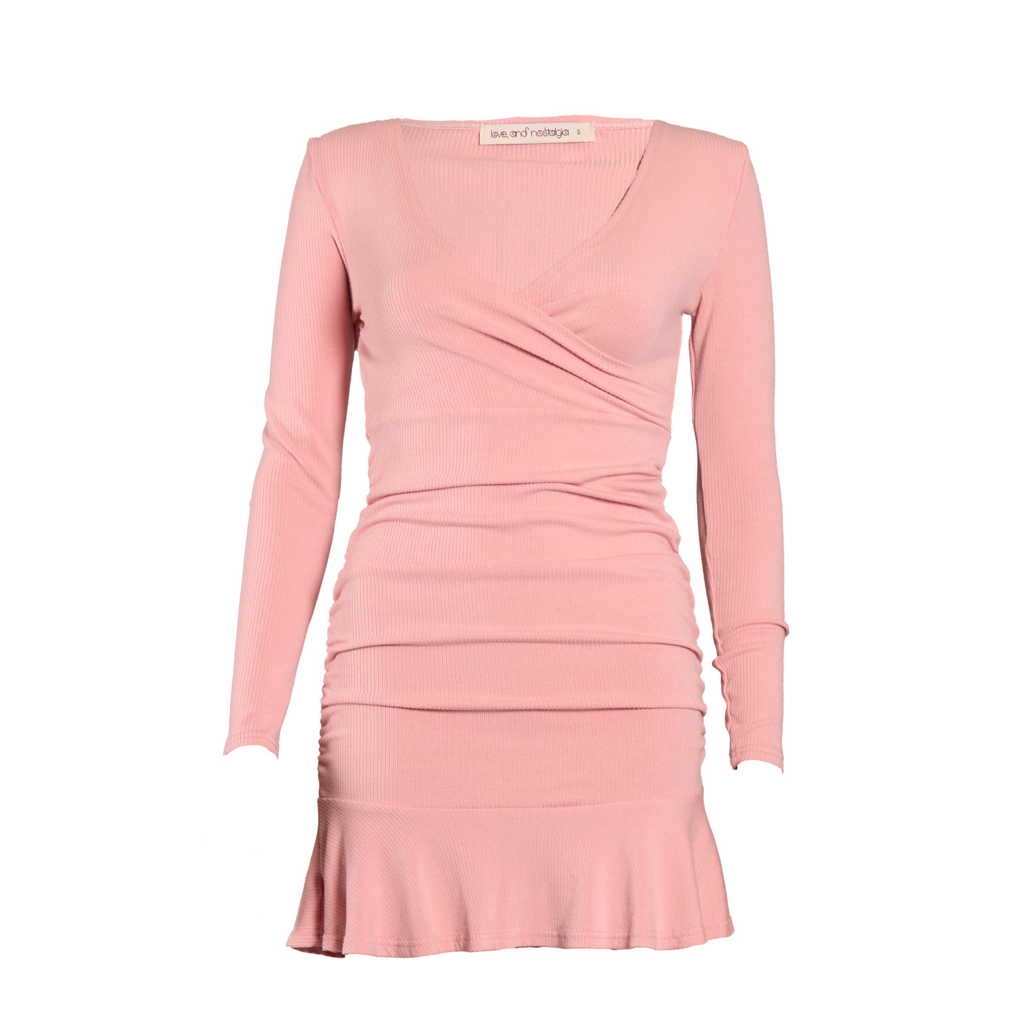 Love And Nostalgia Women's Ruby Cross Over Mini Dress - Pink In Pink