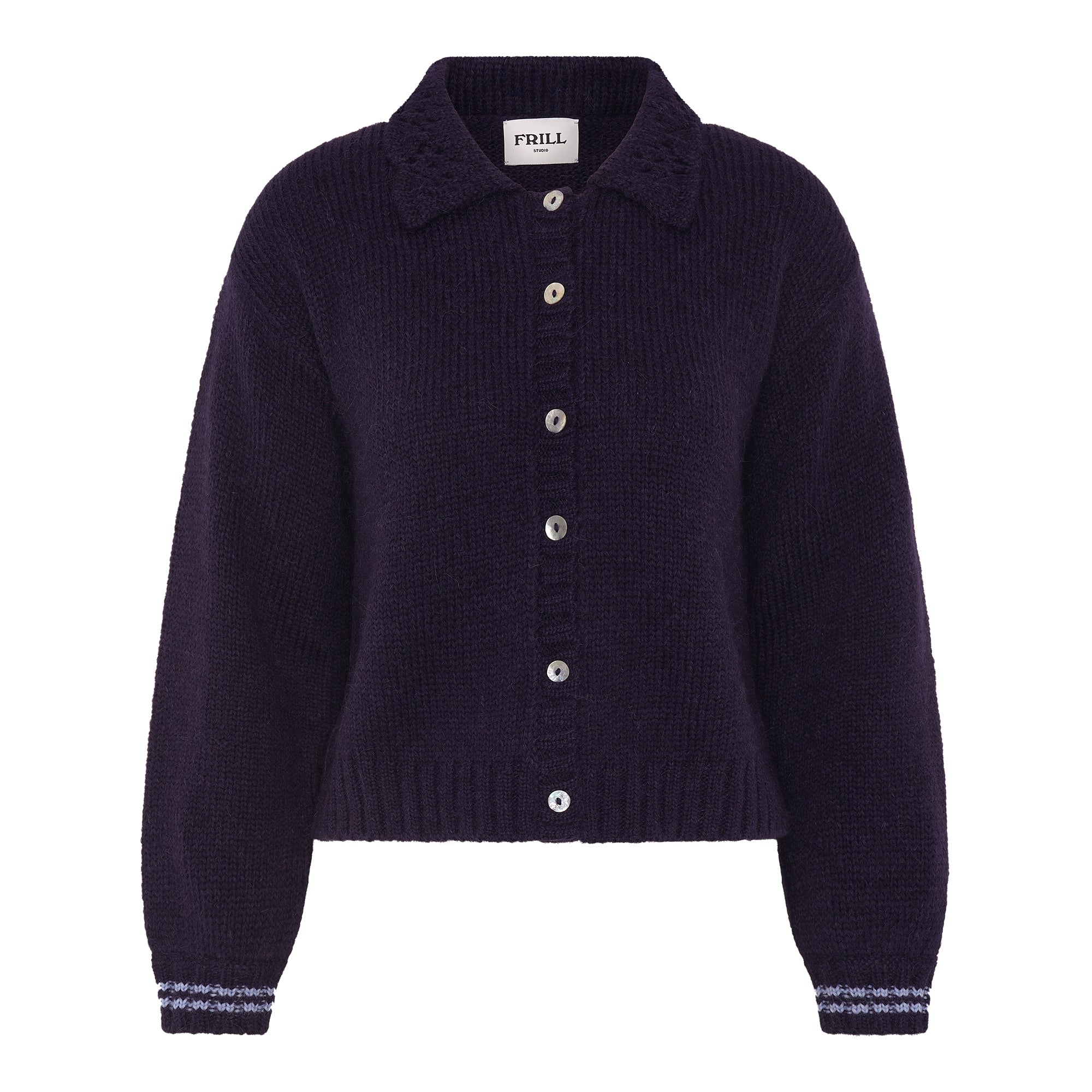 Wendy Cardigan - Midnight Blue | Frill Studio | Wolf & Badger