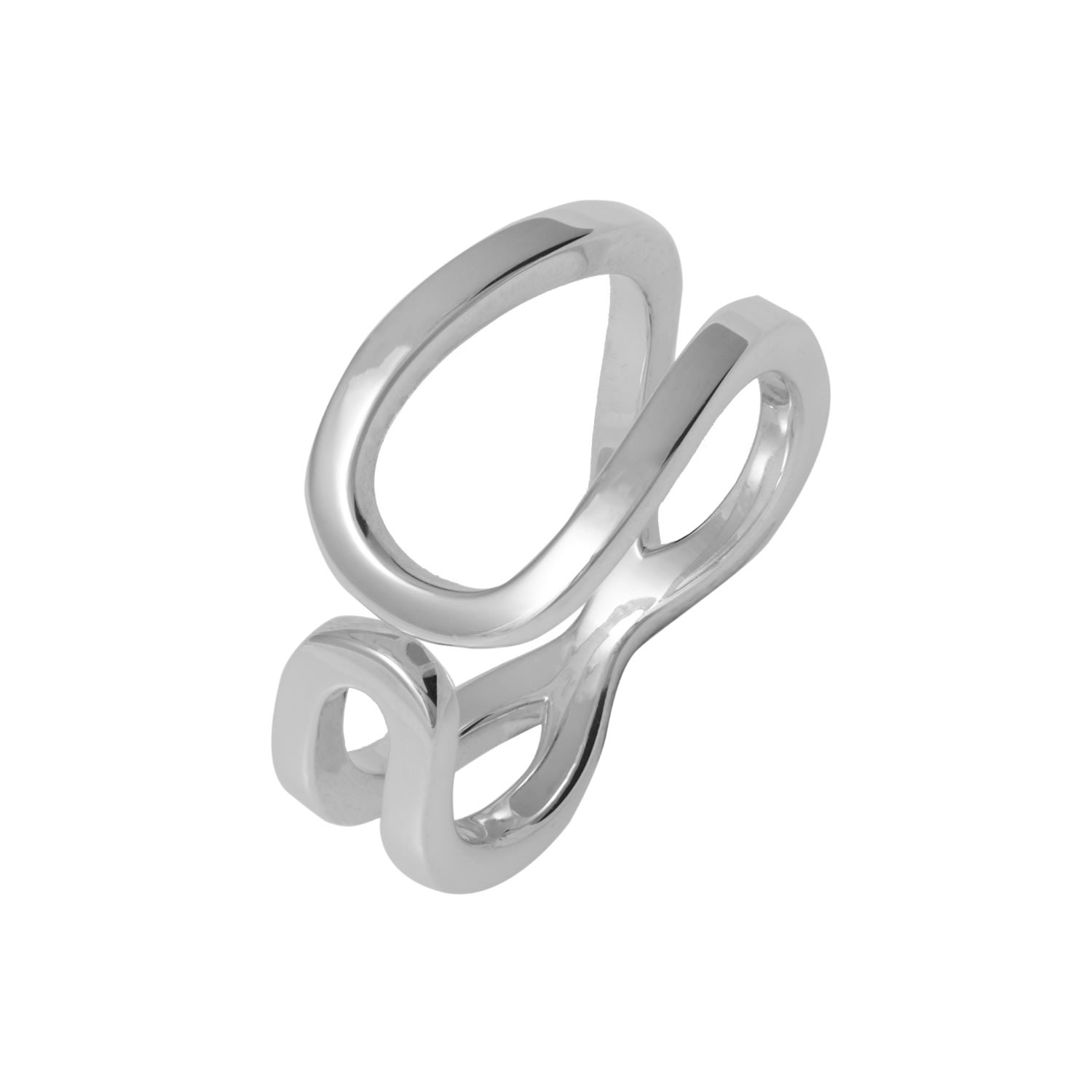 Lucy Quartermaine Women's Silver Horse Shoe Petal Ring In Metallic