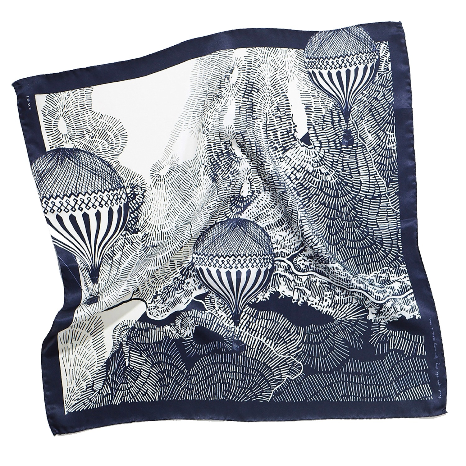 Women’s White / Black The Dreamer Silk Bandana Awol