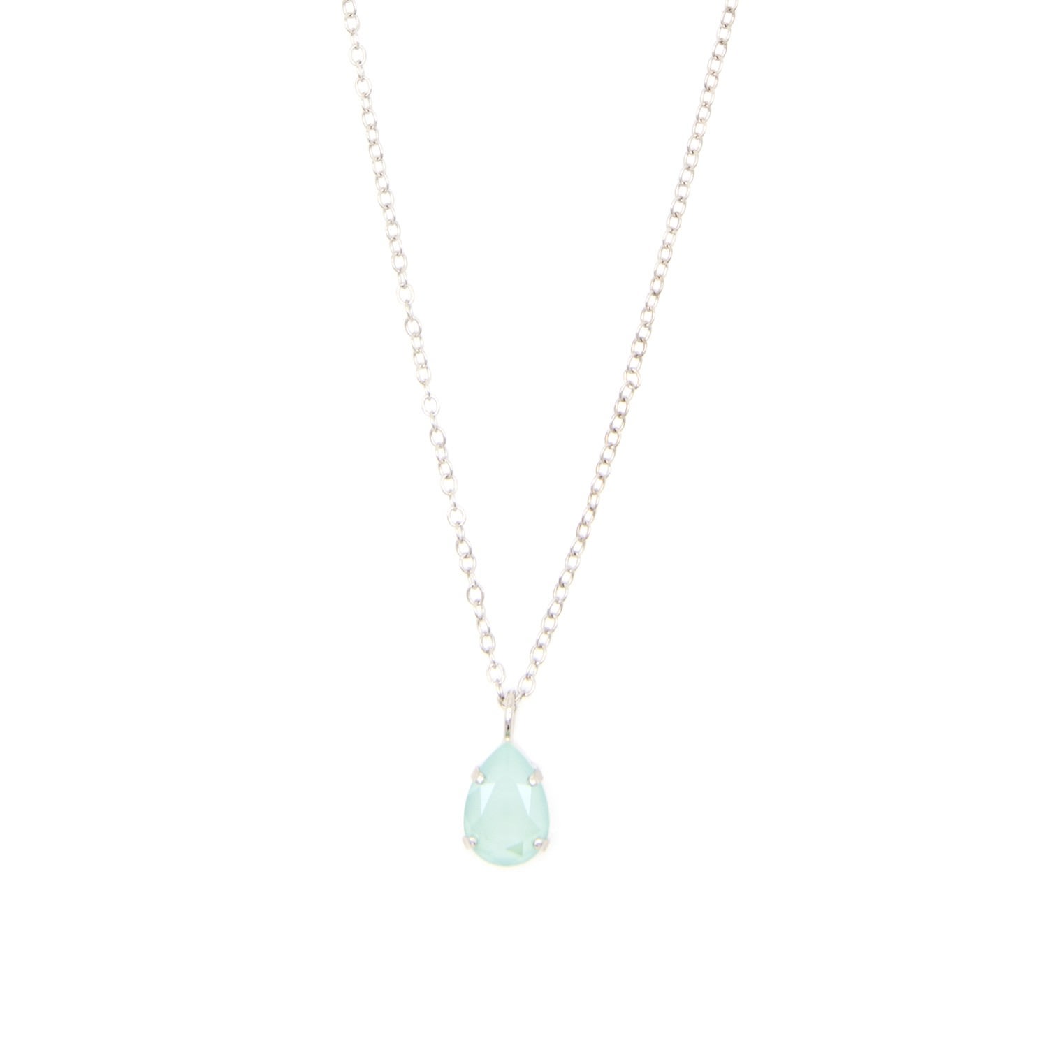 Rosaspina Firenze Women's Drop Necklace In Mint Green In Green