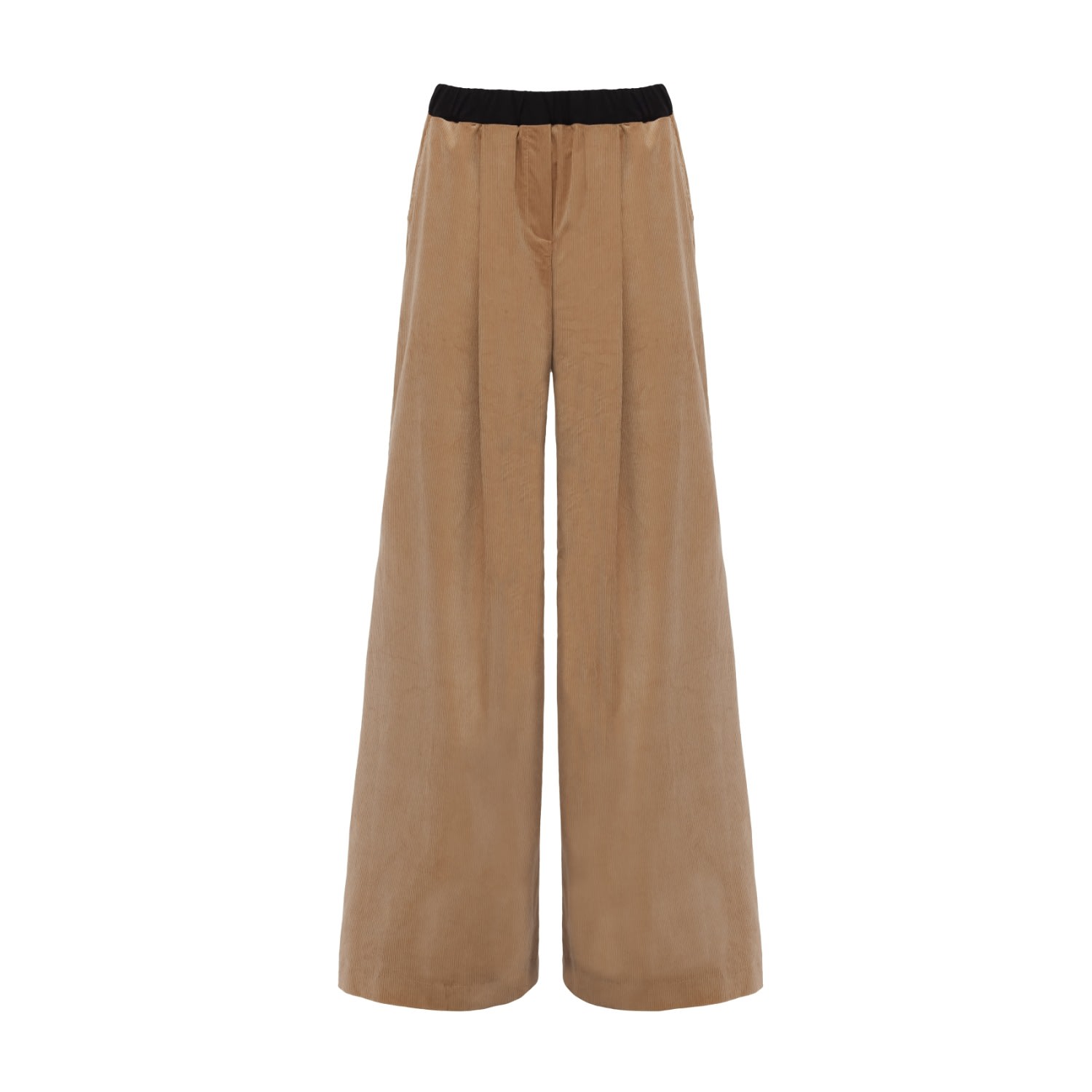 Julia Allert Women's Neutrals Wide-leg Soft Corduroy Trousers Beige In Beige