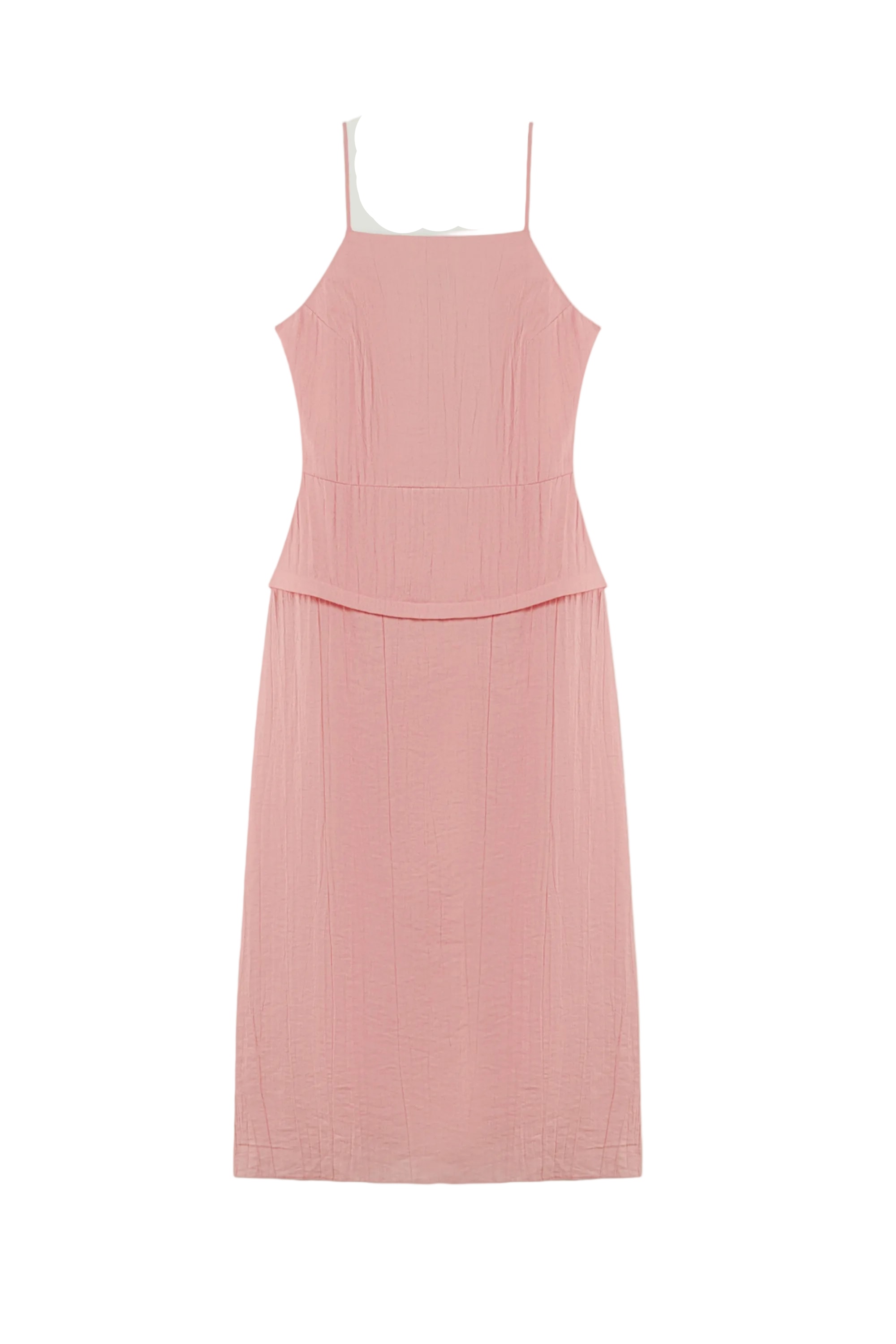 Nocturne Women's Pink Spaghetti Strap Midi Dress